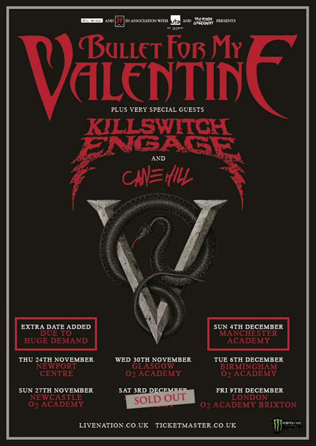 bullet for my valentine uk tour support