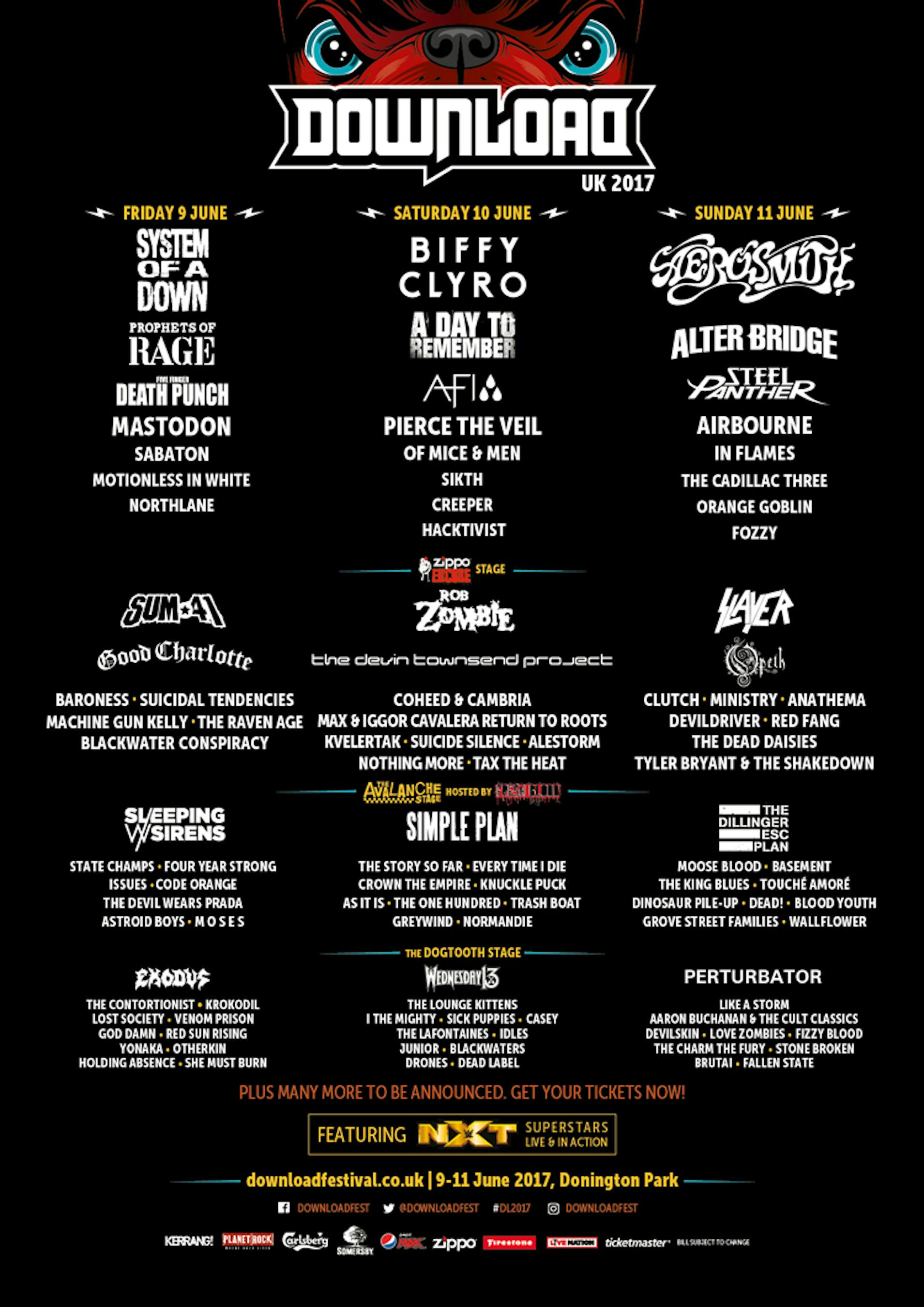 Here’s The Download Festival 2017 Stage Times — Kerrang!