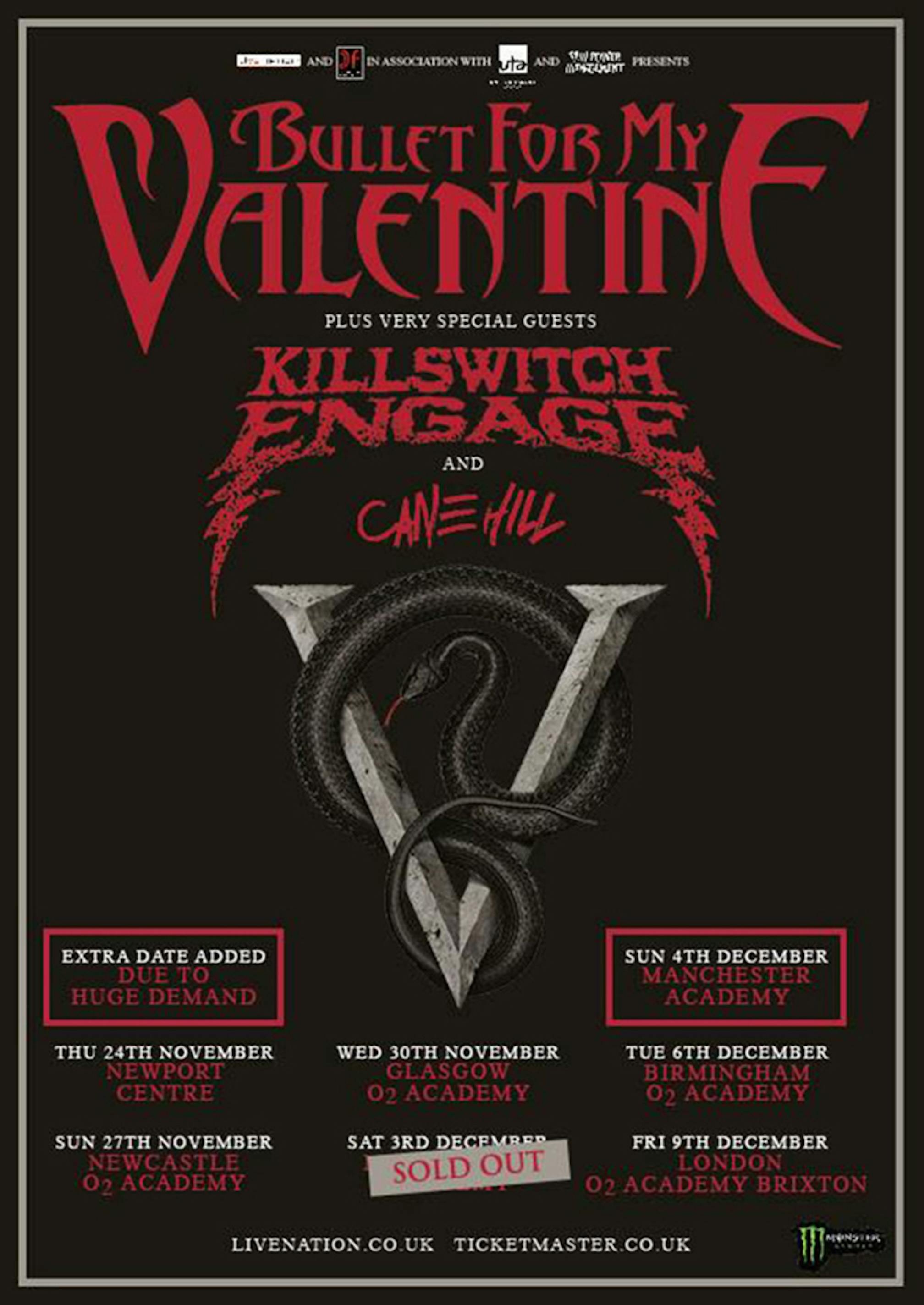 bullet for my valentine tour albuquerque