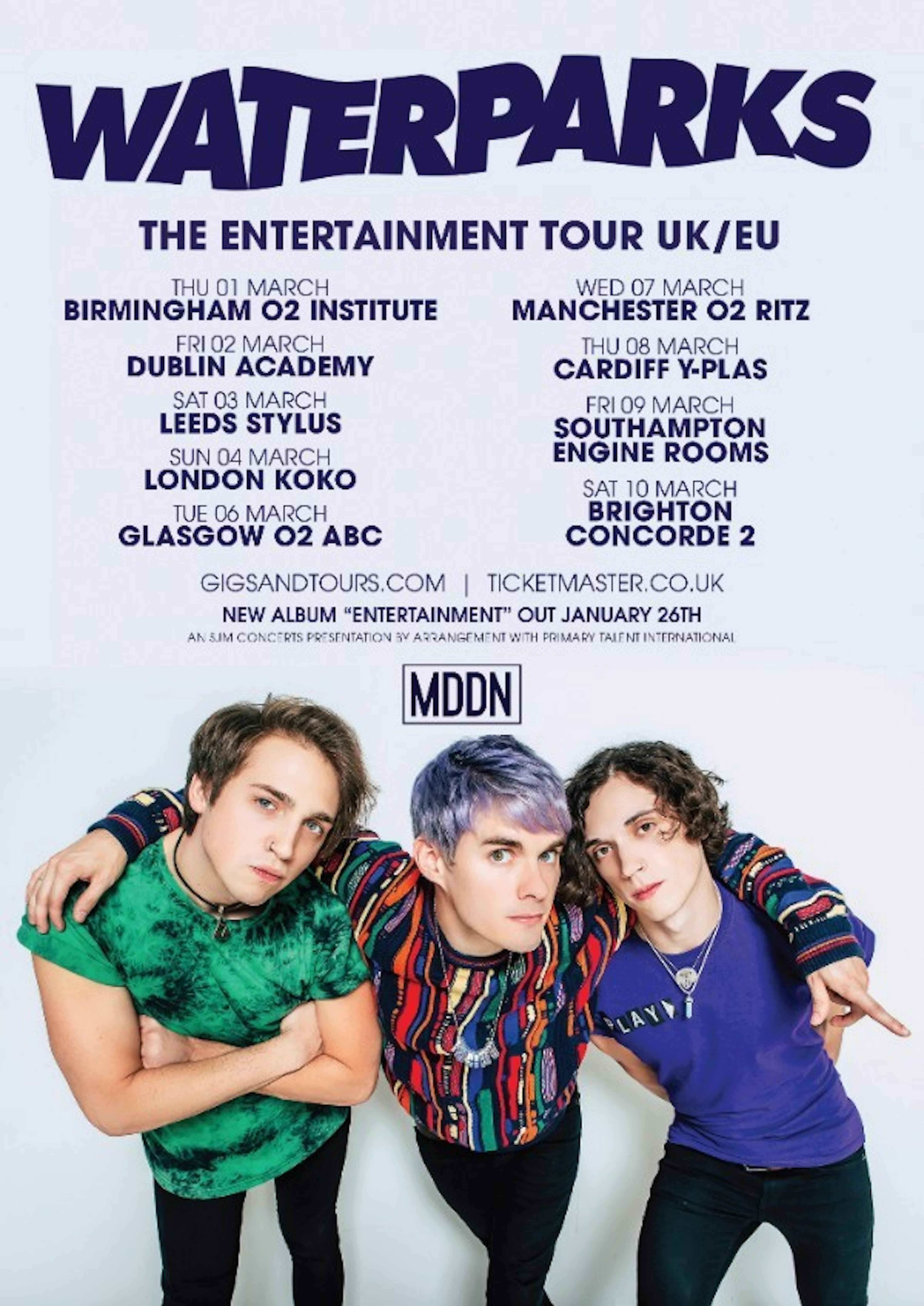 waterparks band uk tour