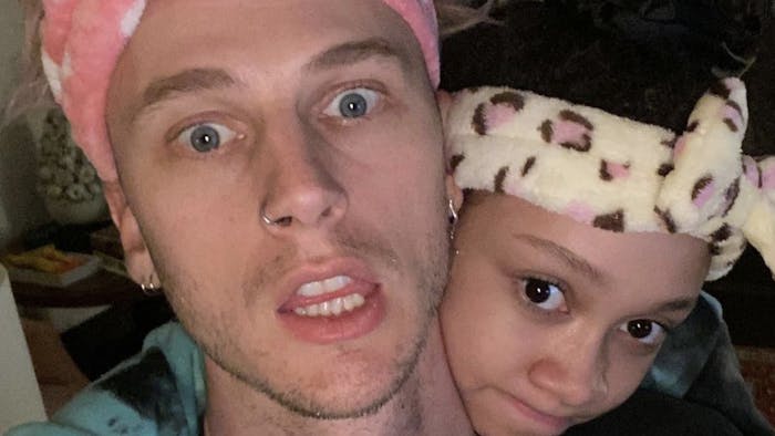 Machine Gun Kelly And His Daughter Are Shooting Their First Movie Together Kerrang Colson baker (born april 22, 1990), known professionally as machine gun kelly (mgk), is an american singer, rapper, songwriter, and actor. machine gun kelly and his daughter are