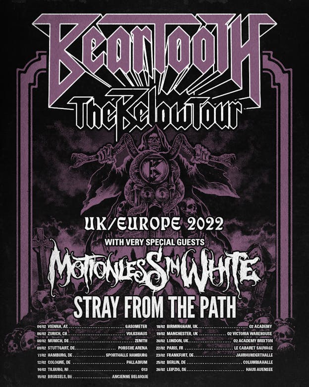 beartooth europe tour 2023 setlist