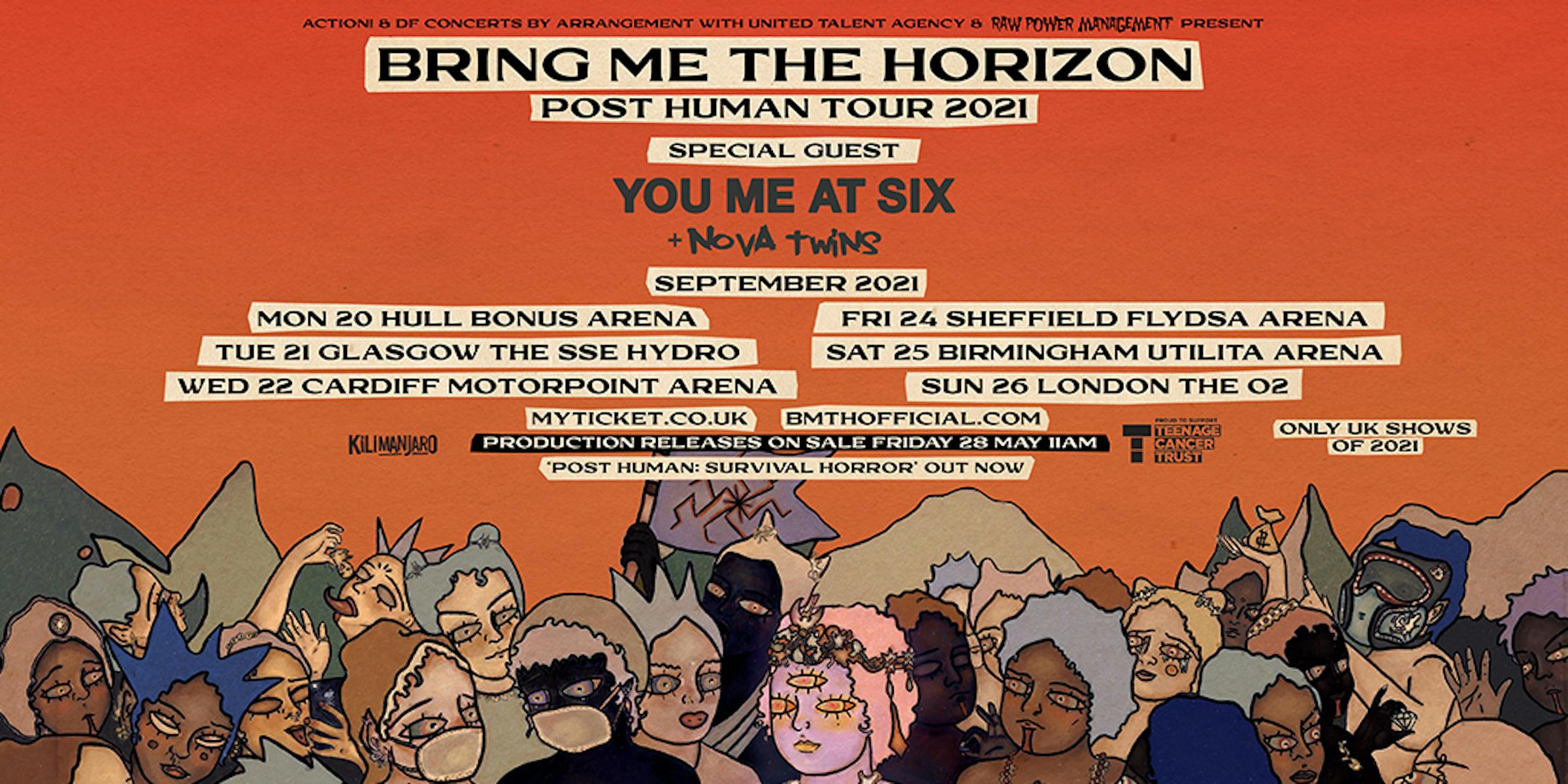 bring me the horizon tour support