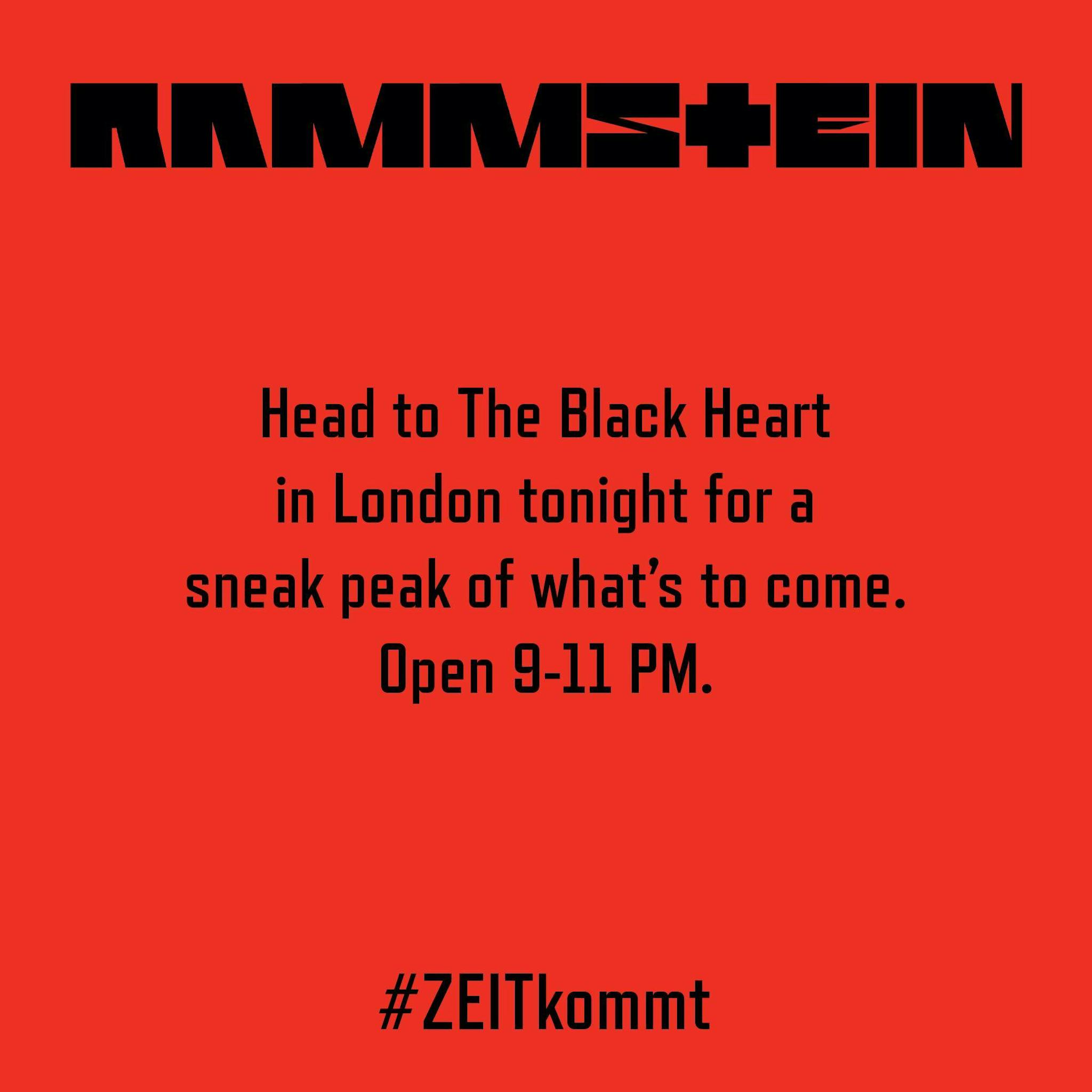 Rammstein London Black Heart 2022