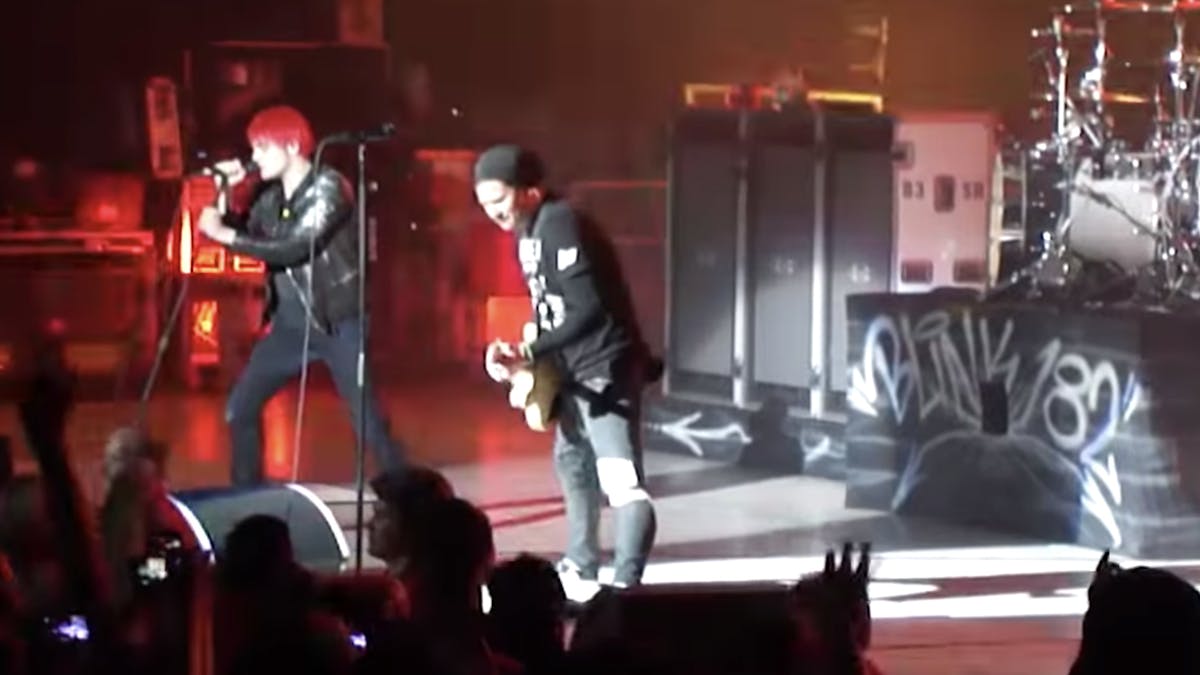Watch Gerard Way Perform First Date With Blink 1 In 11 Kerrang Watch Gerard Way Perform First Date With Blink 1 In 11 Kerrang