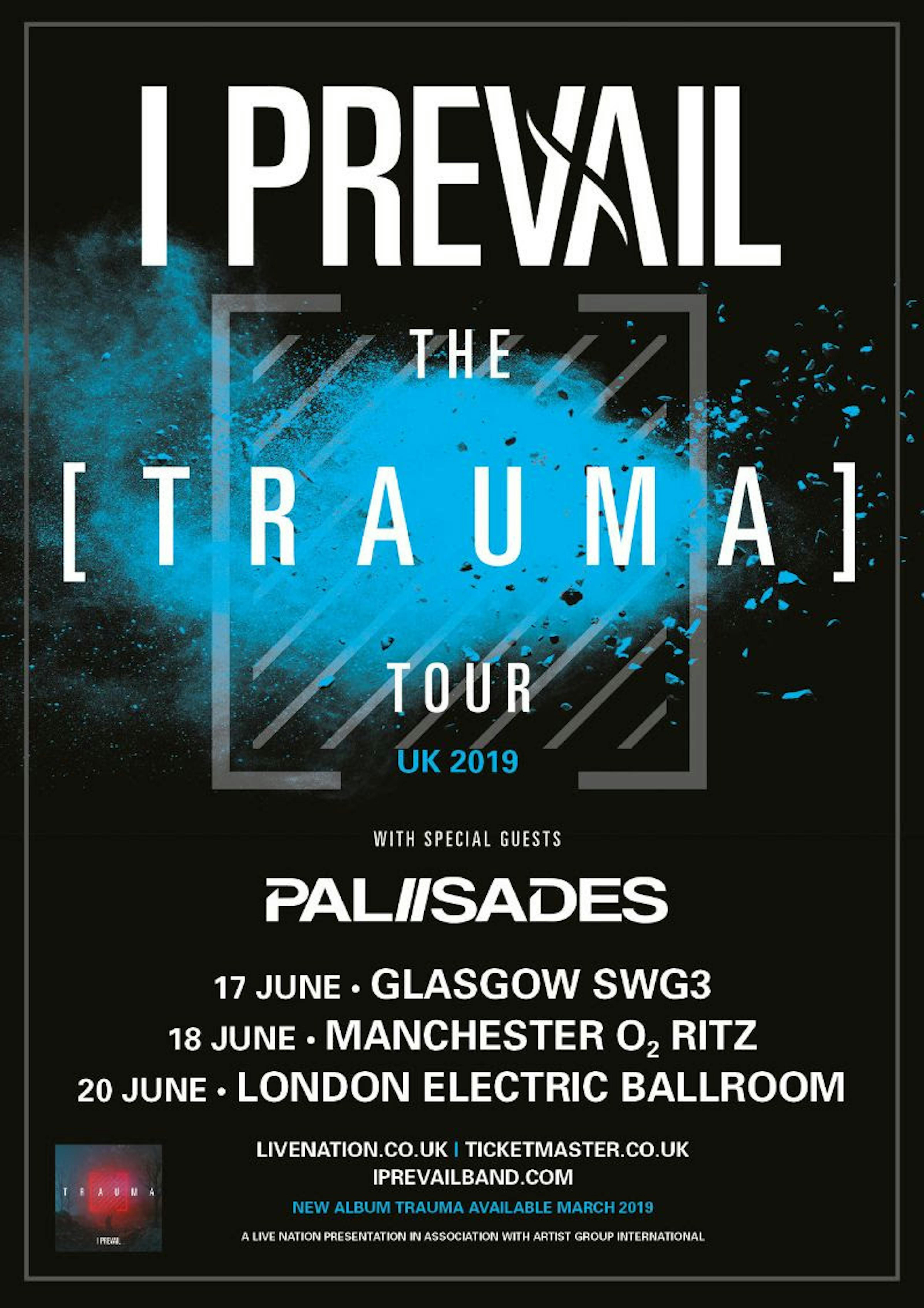 i prevail uk tour support