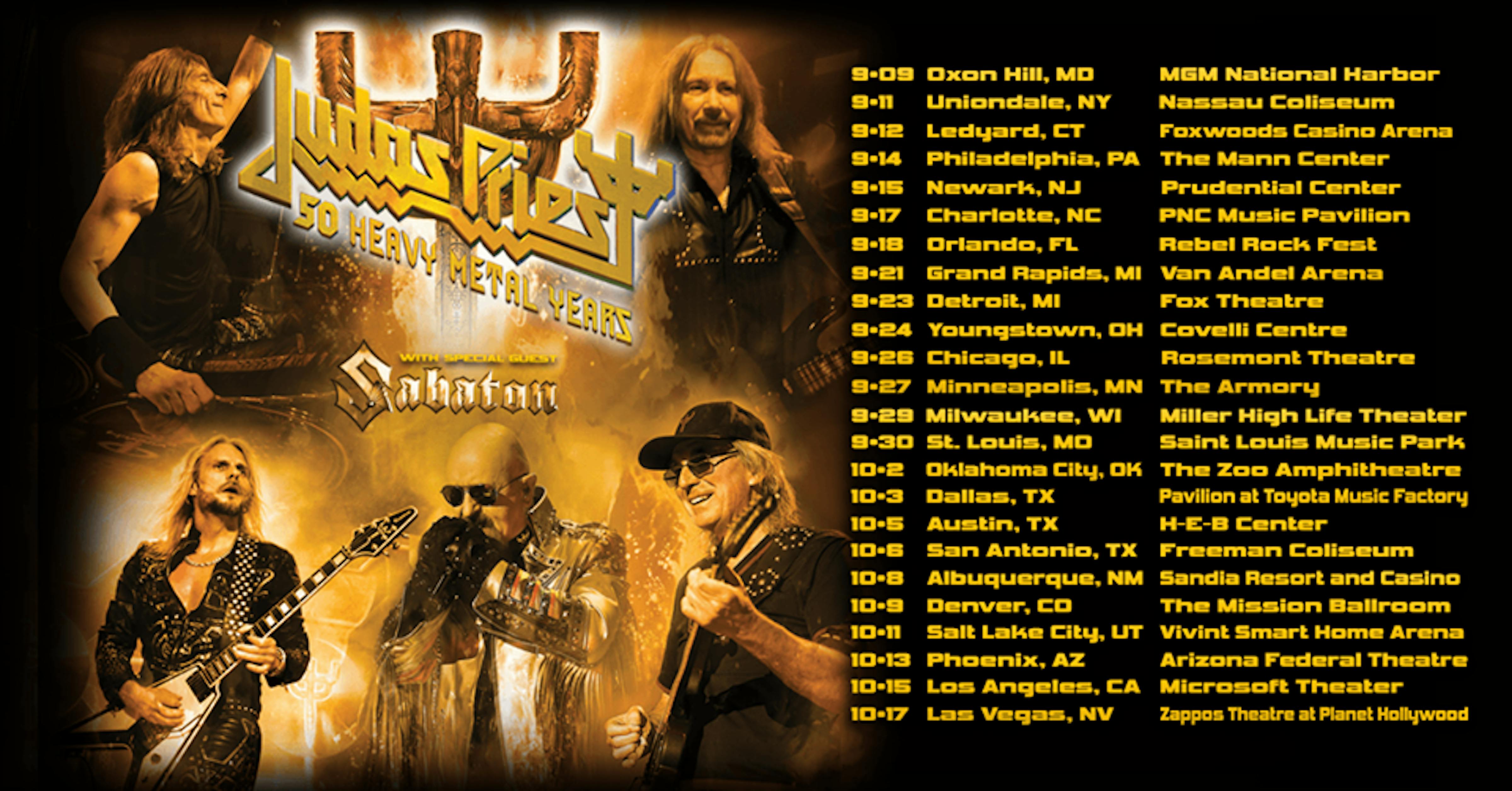 Judas Priest Announce 50th Anniversary U.S. Tour With Sabaton — Kerrang!