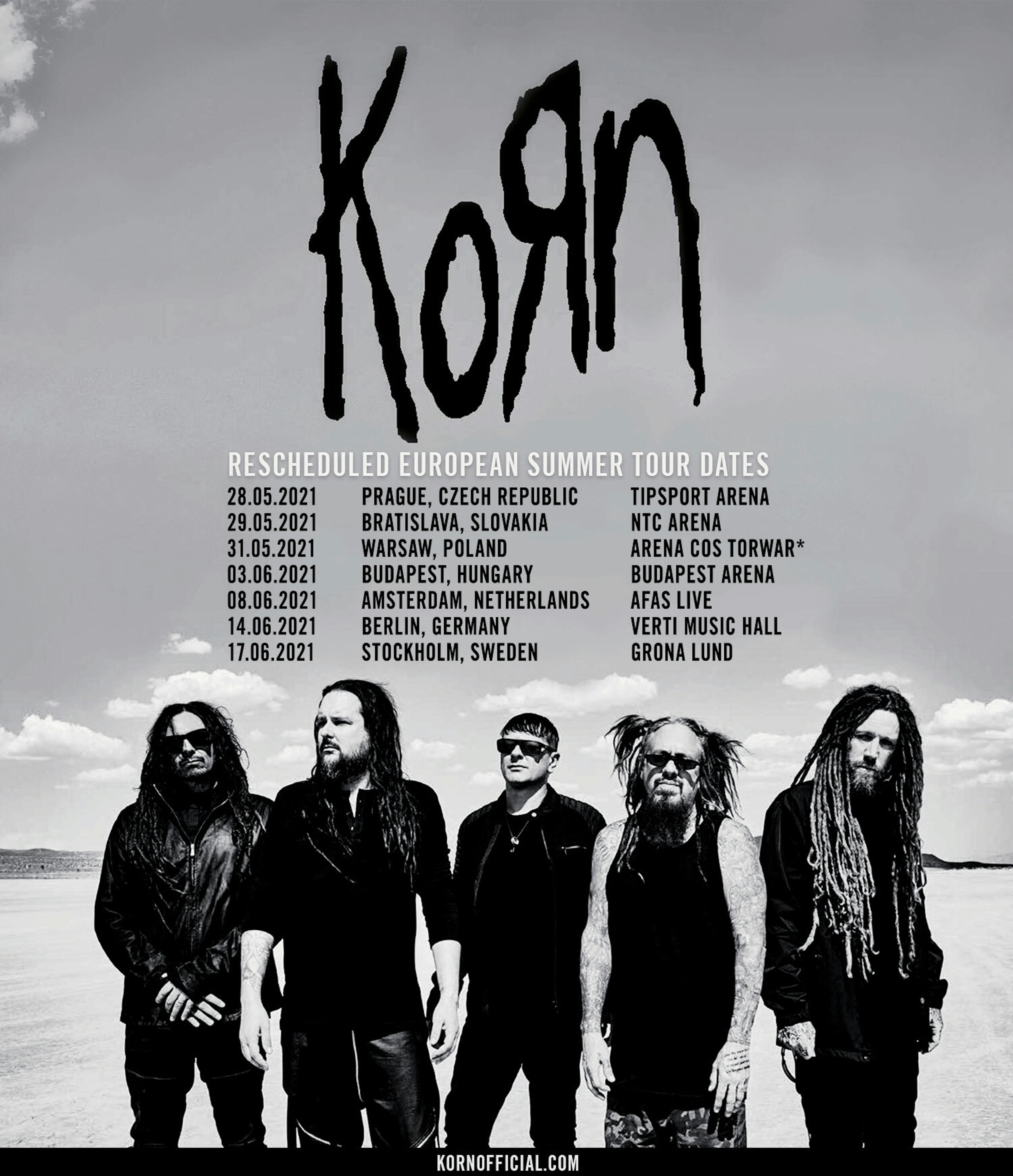 korn tour dates 2021