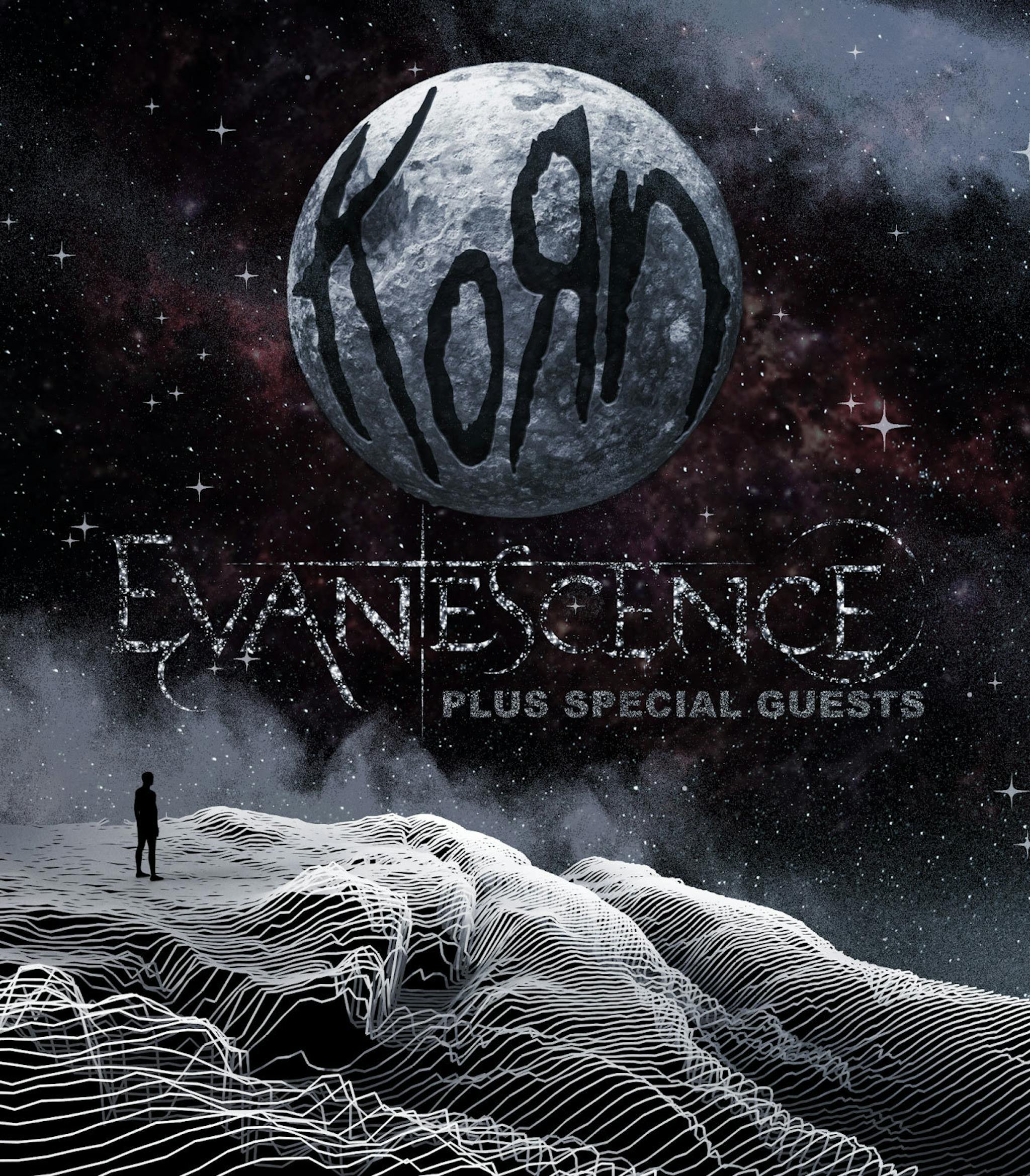 Korn Evanescence U S tour poster 2022