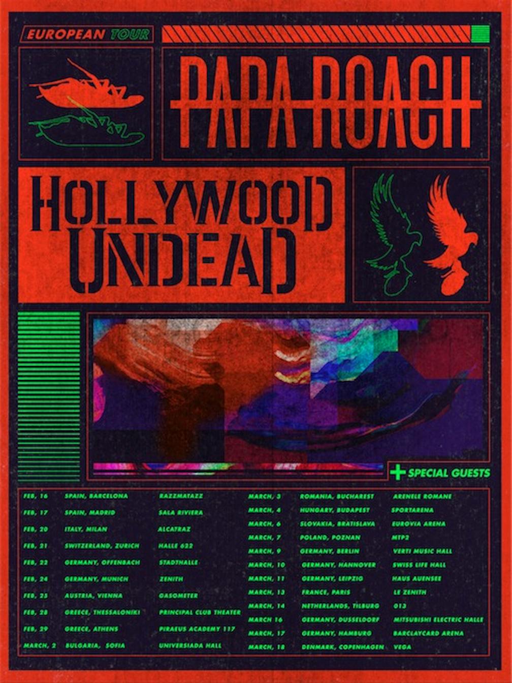 Image result for papa roach hollywood undead tour