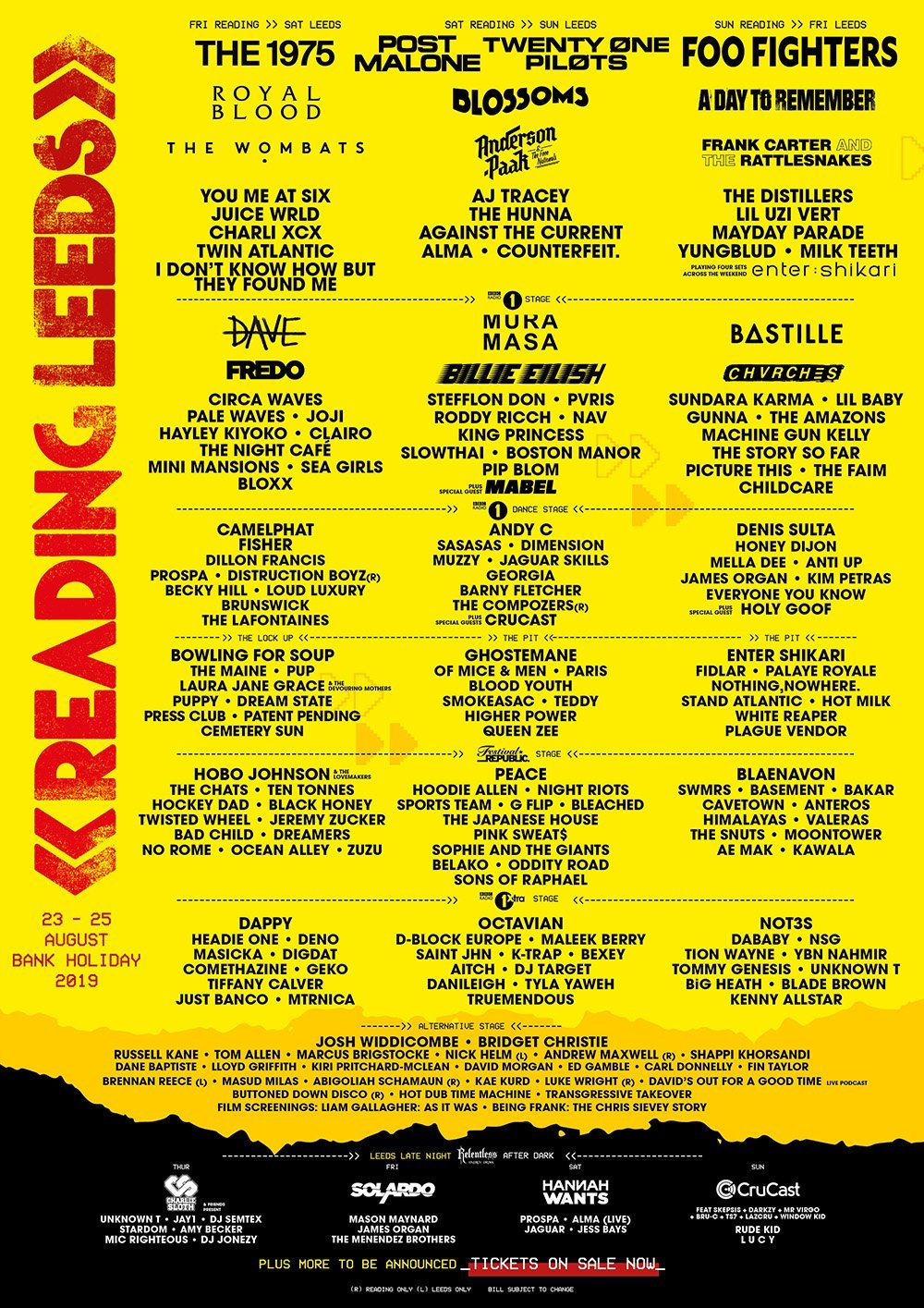 Reading festival 2019 discount