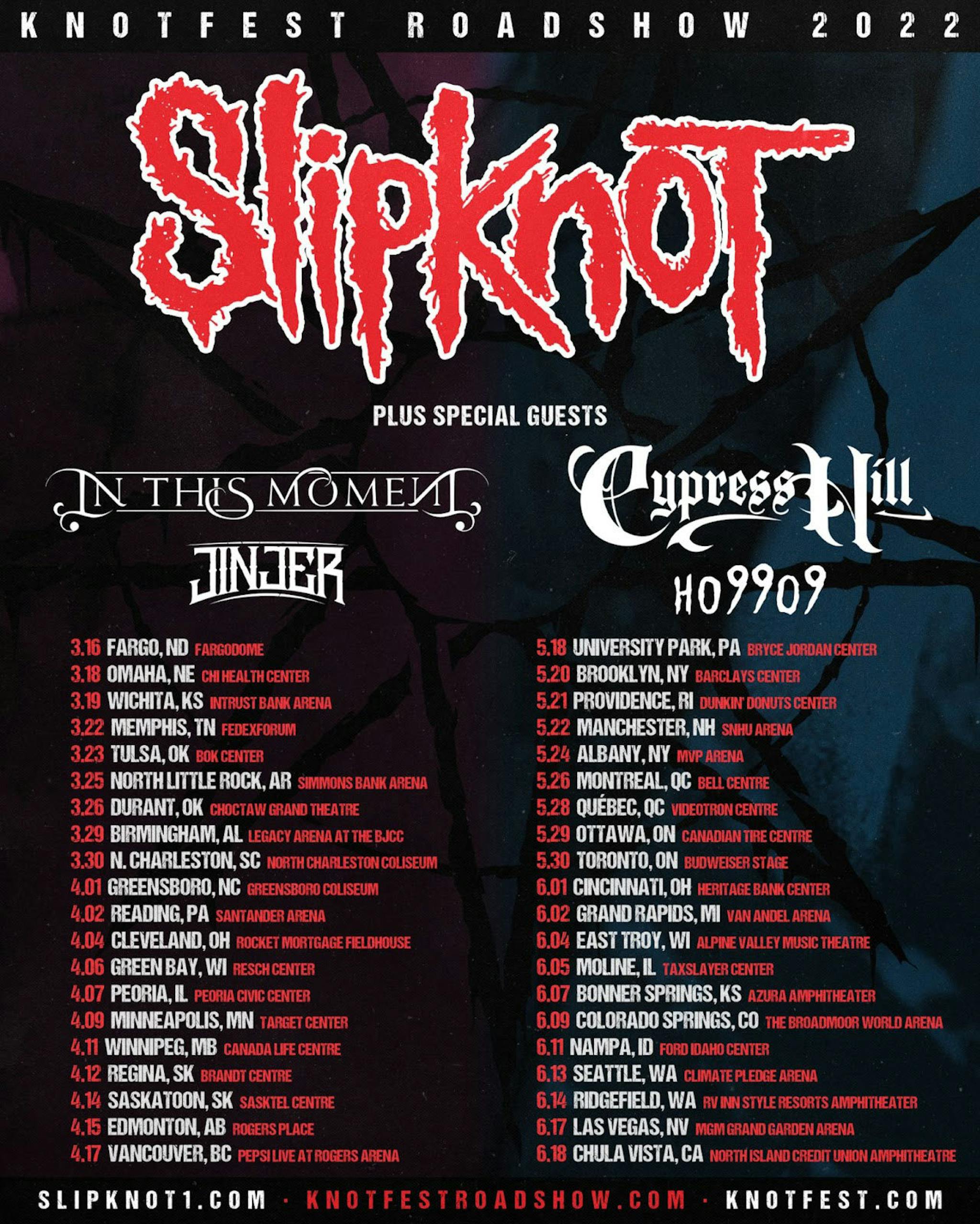 Slipknot Knotfest Roadshow 2022