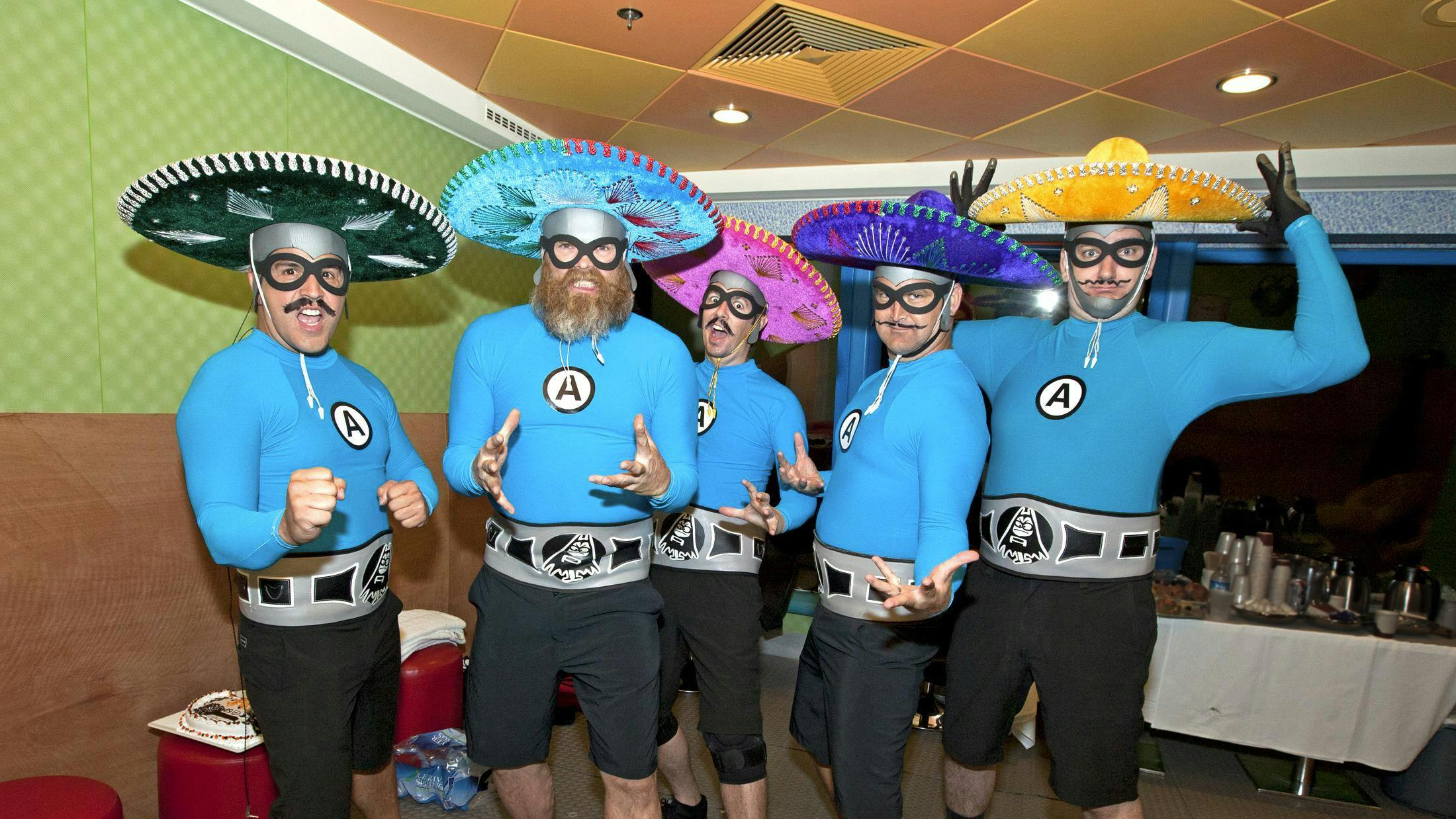 The Aquabats take on Mexico and buy all the sombreros in Cozumel.