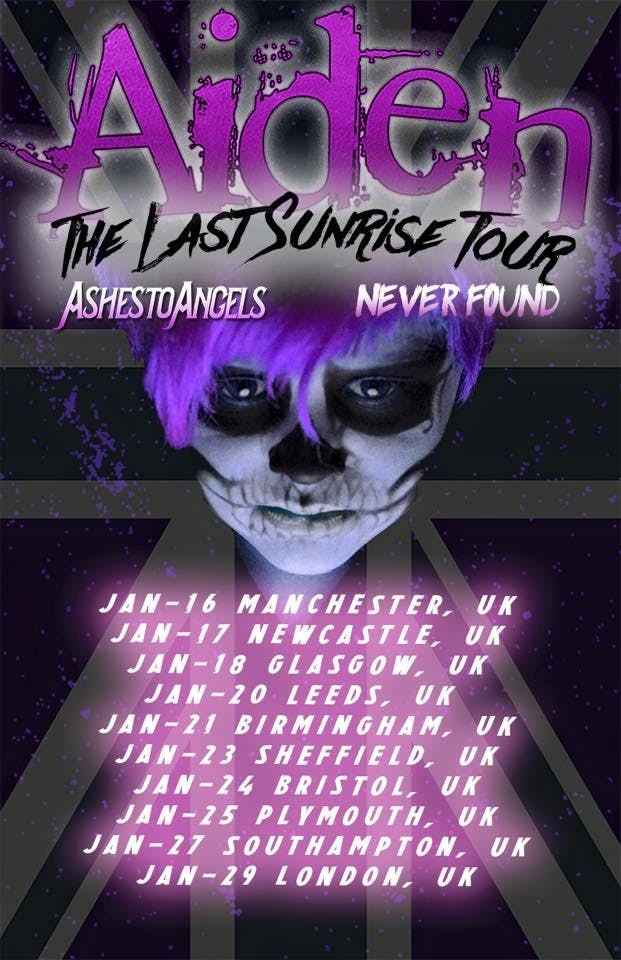 Aiden To Bring The Last Sunrise Tour To The UK
