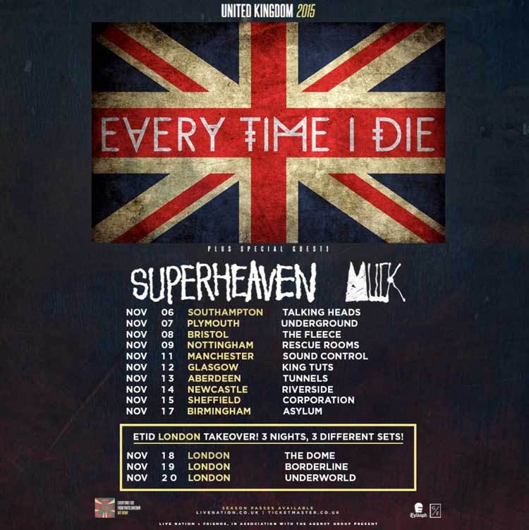 Win Tickets To See Superheaven Support Every Time I Die, Plus An Exclusive Skate Deck