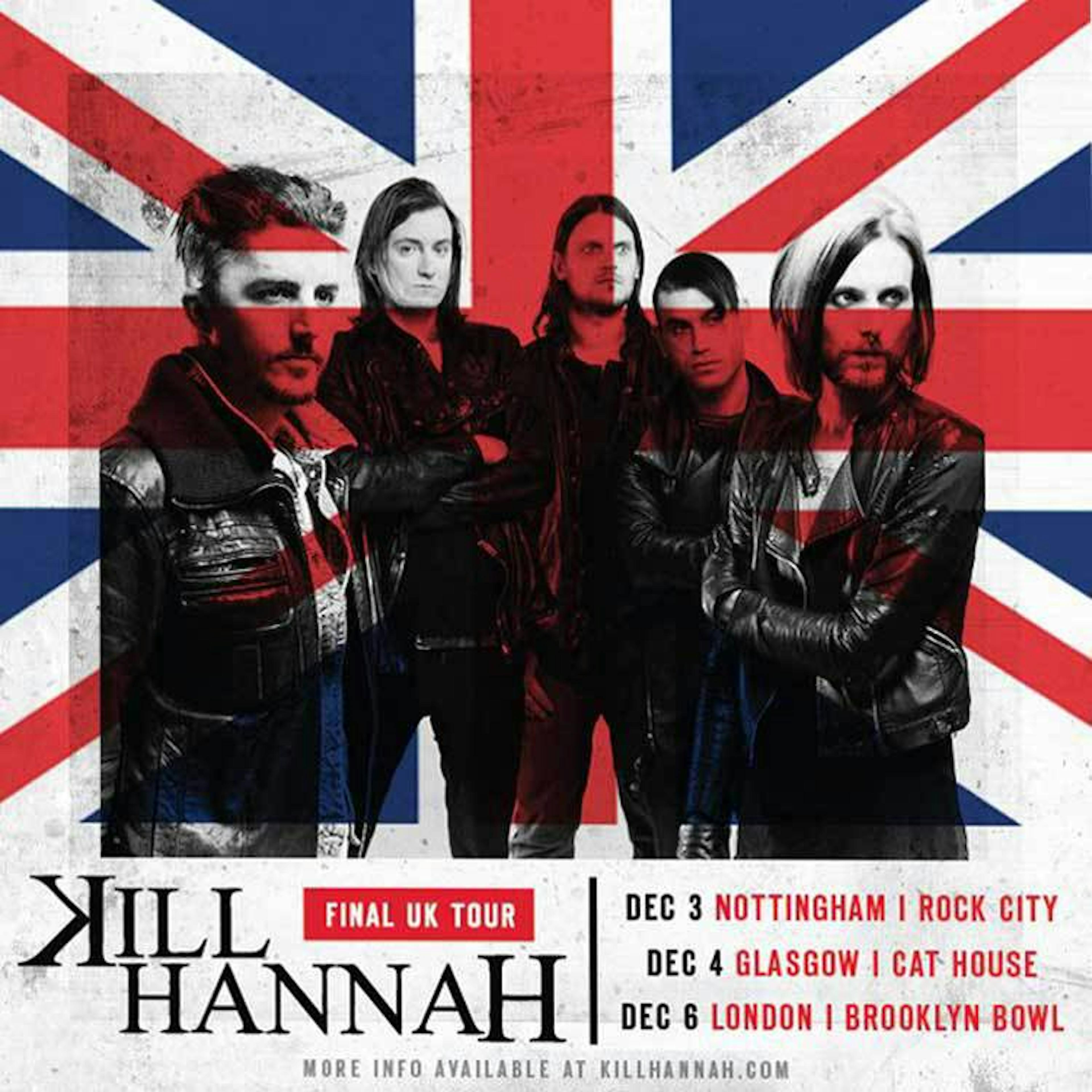 Kill Hannah Release Open Letter To UK Fans