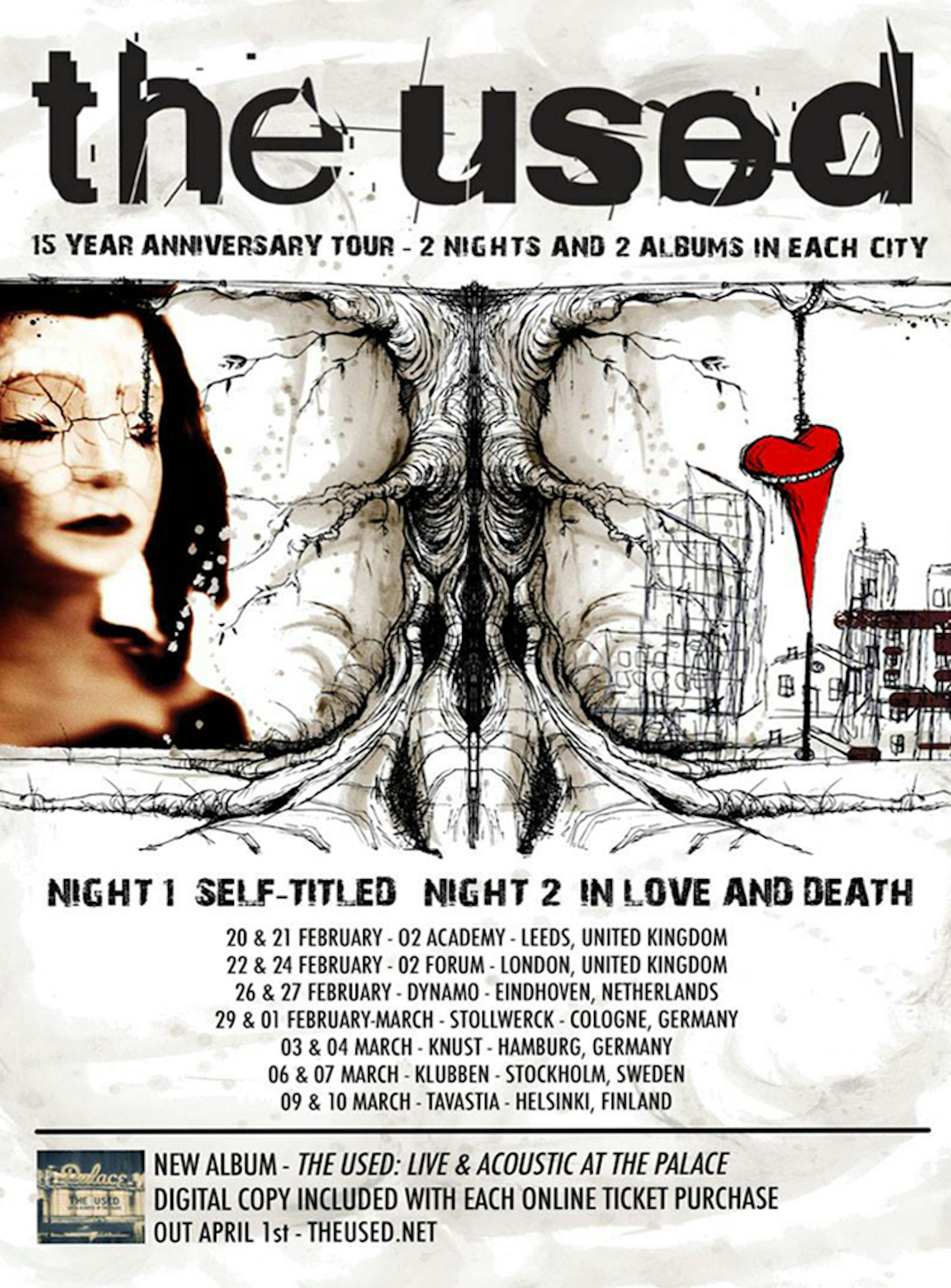 The Used Will Play Two Albums On 15th Anniversary Tour