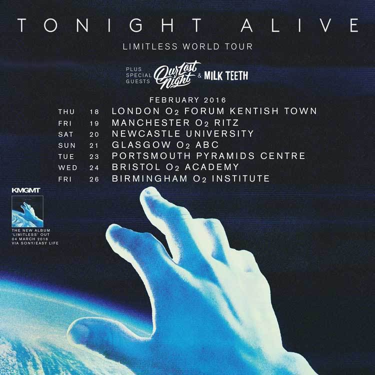 Exclusive Pre-Sale For Tonight Alive’s UK Tour On Sale Now