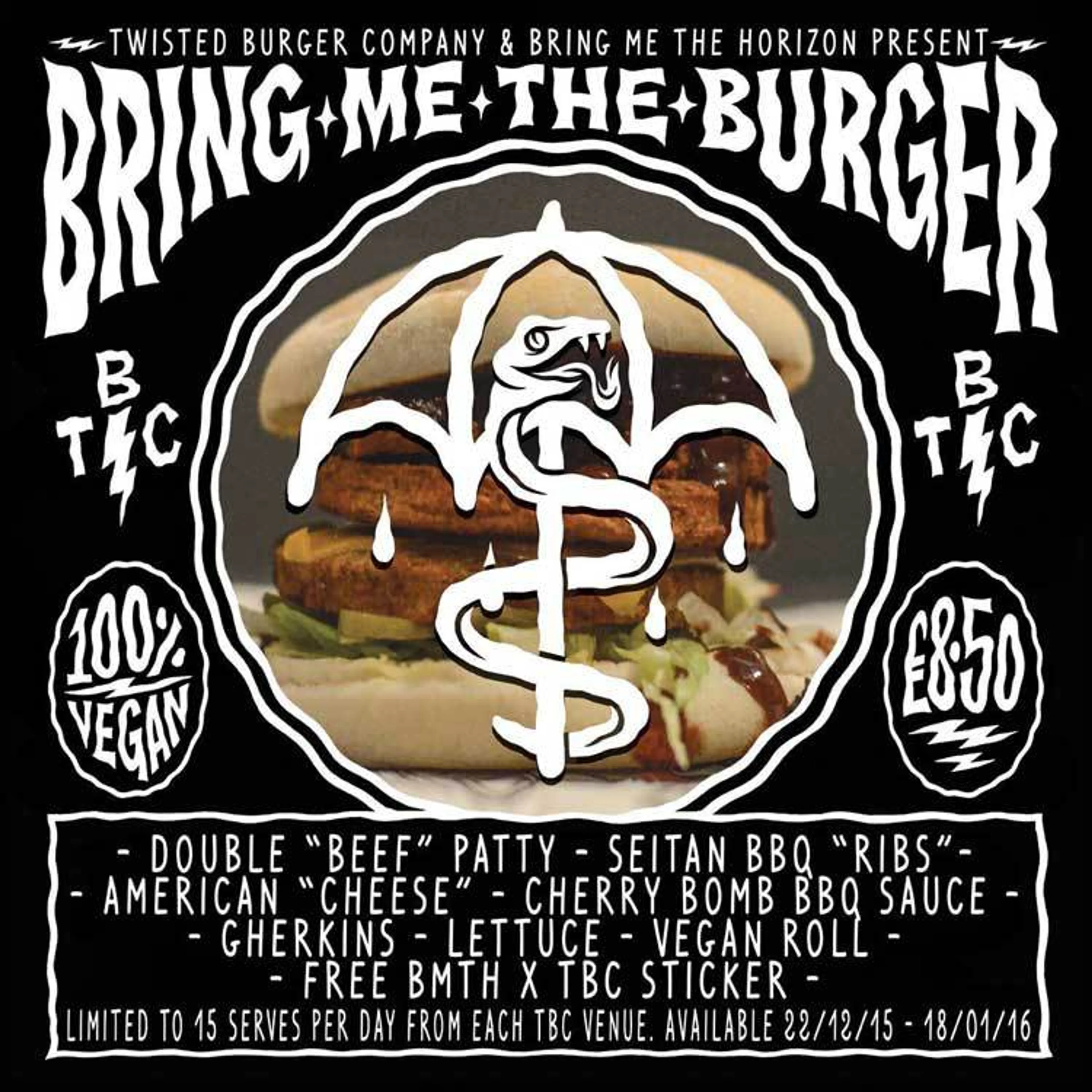Bring Me The Horizon Unveil Vegan Burger