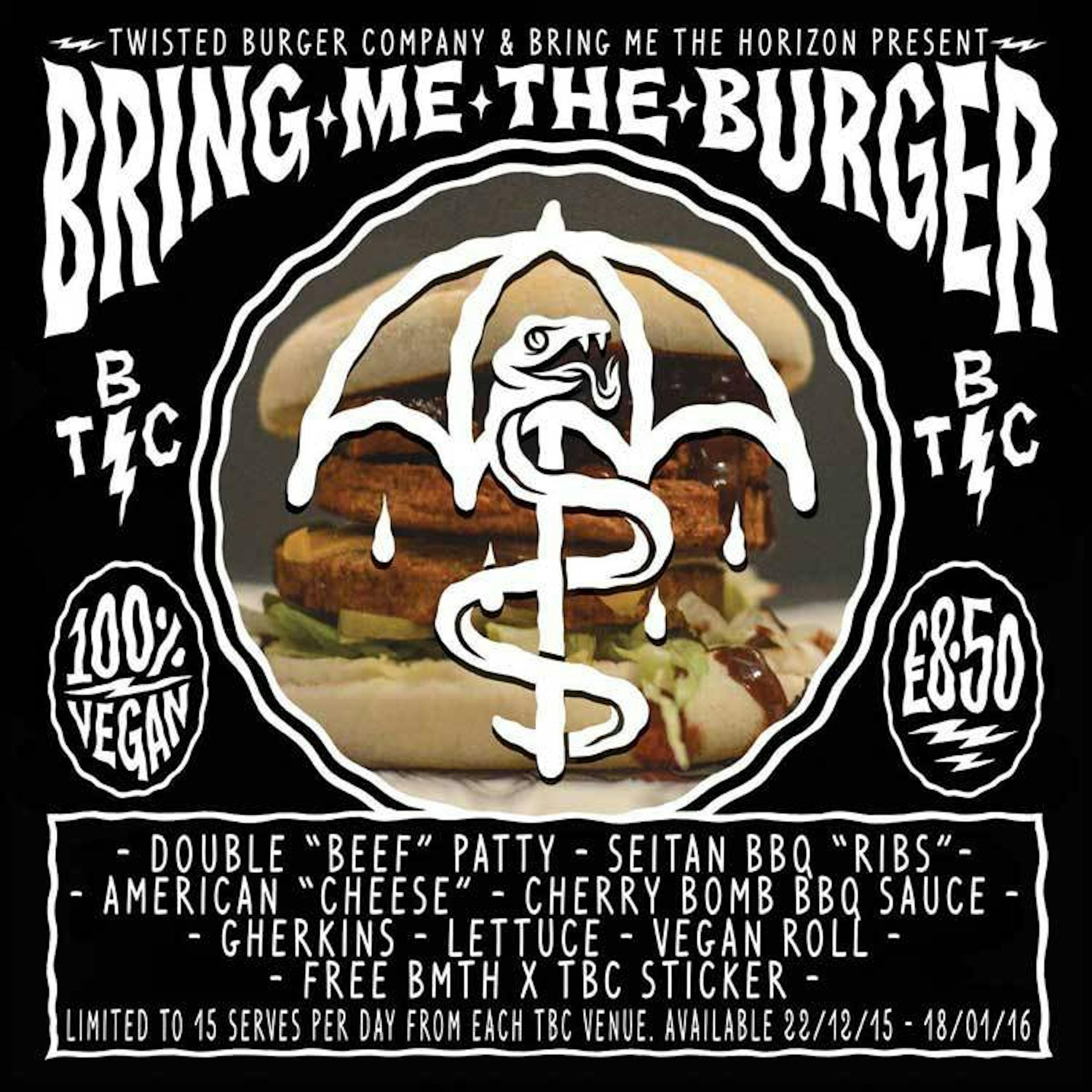 Bring Me The Horizon Unveil Vegan Burger