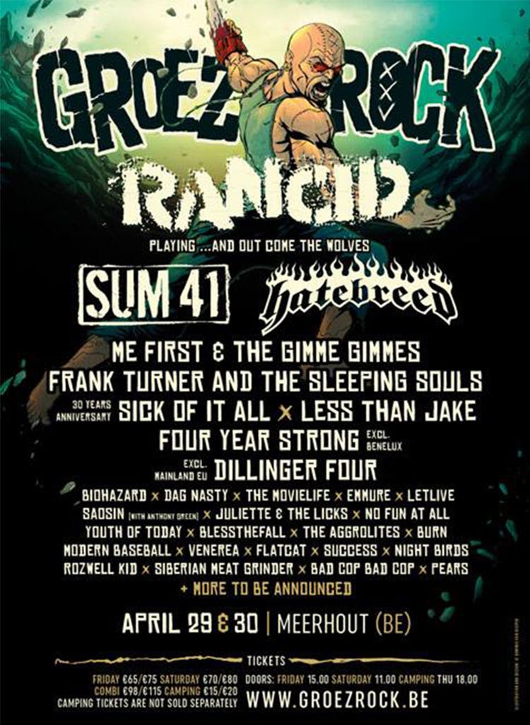 Groezrock 2016 Announces 29 More Bands Including Sum 41, Letlive. And Four Year Strong