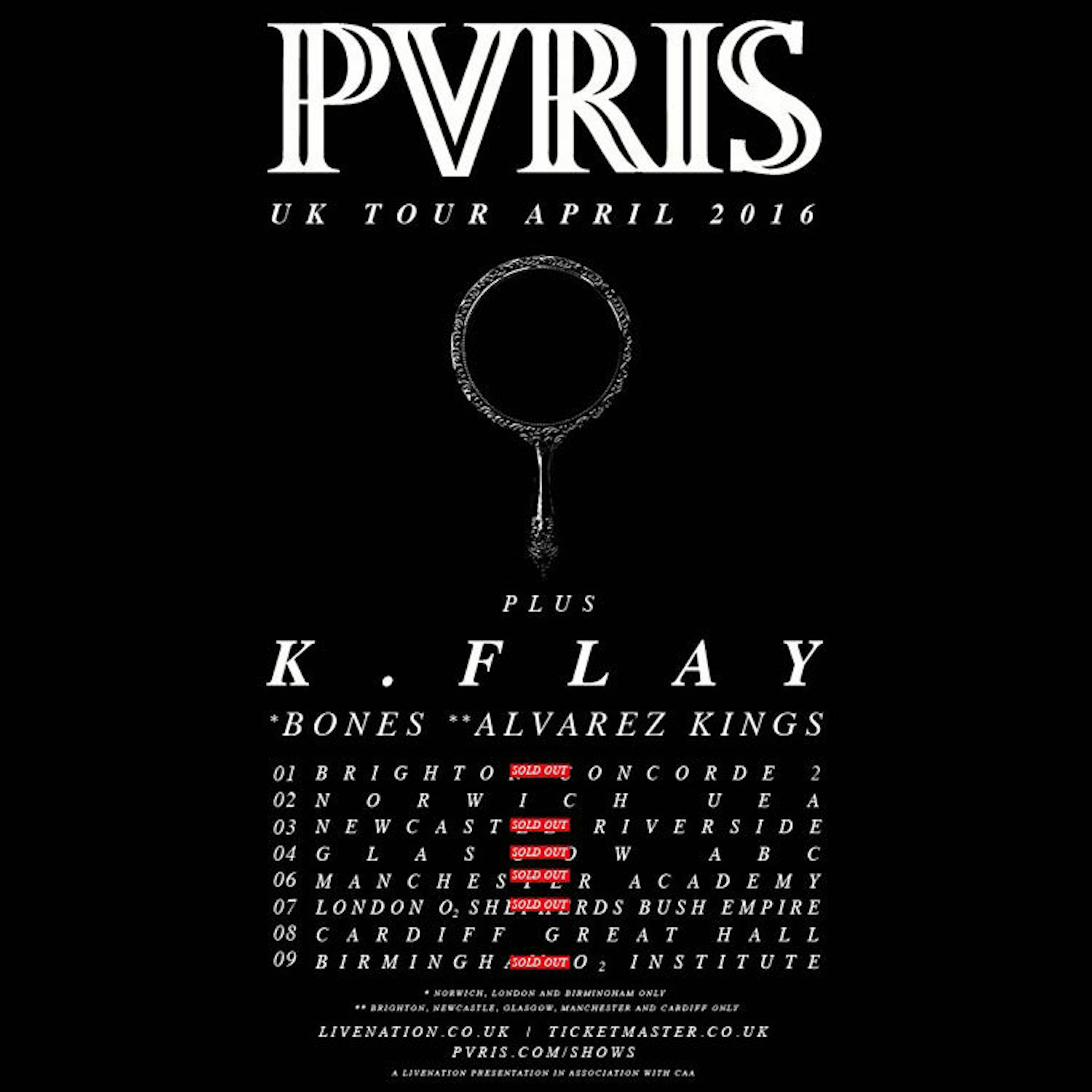 PVRIS reveal UK tour support