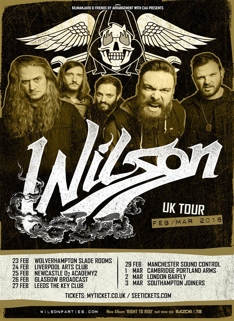 Wilson Announce First UK Headline Tour