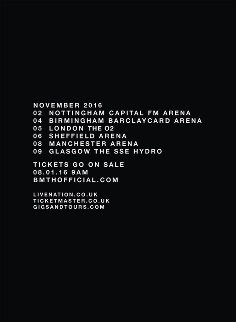 Bring Me The Horizon Announce Massive UK Arena Tour