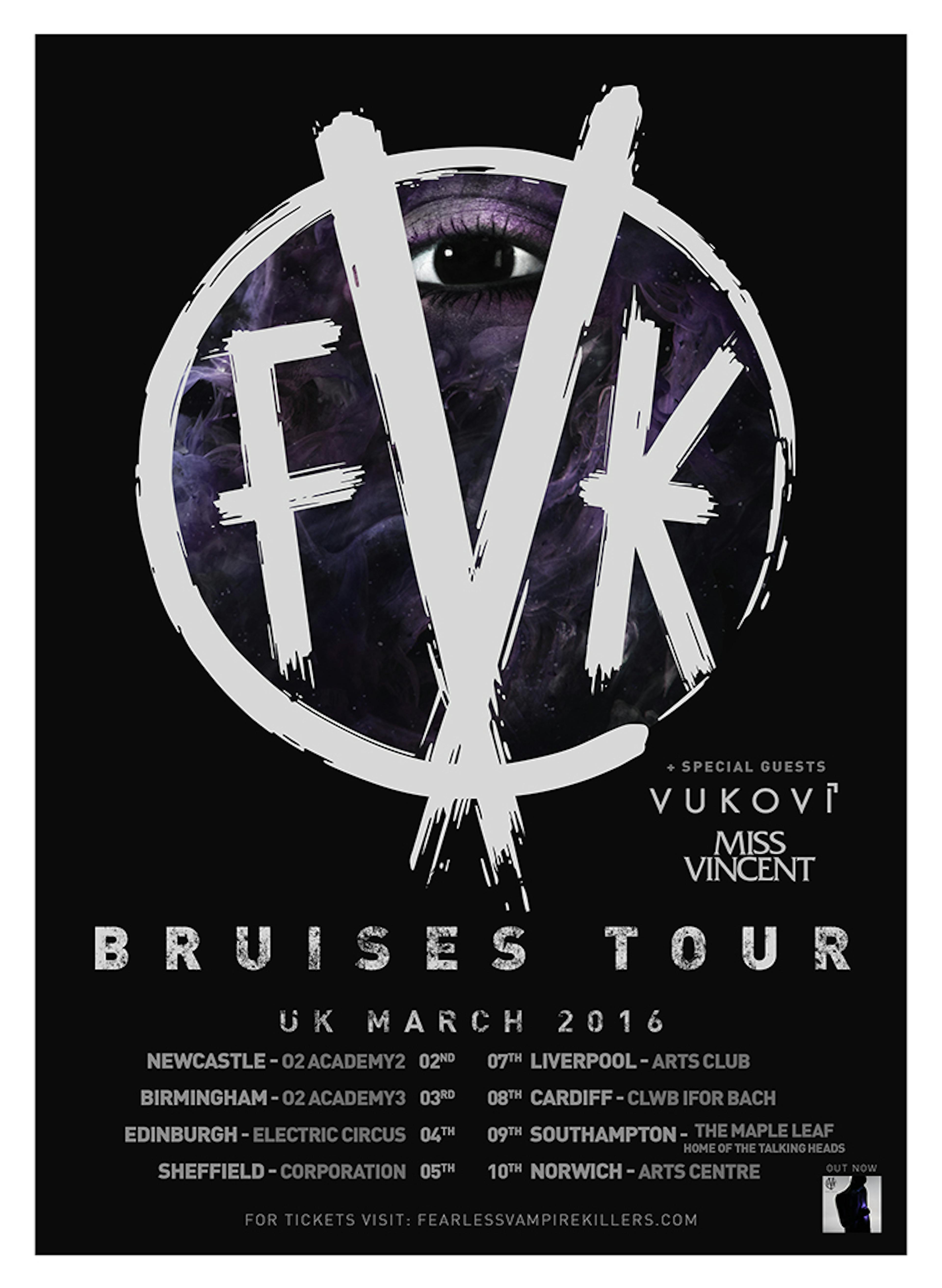 Fearless Vampire Killers Confirm UK Tour Support