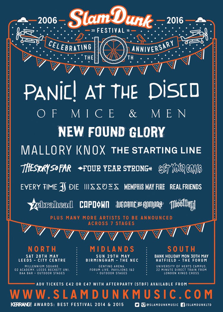 New Bands Added To Slam Dunk!