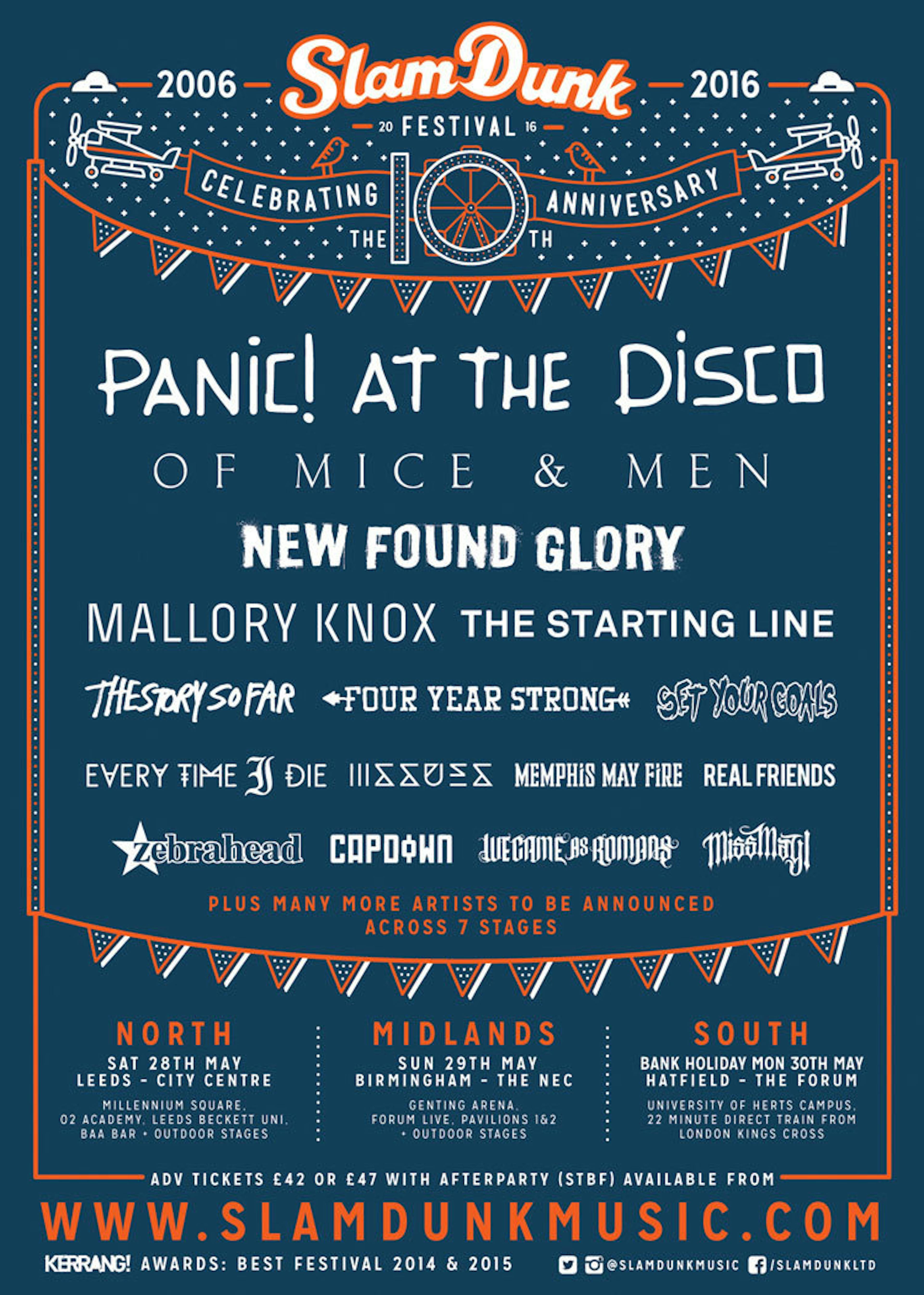 New Bands Added To Slam Dunk!