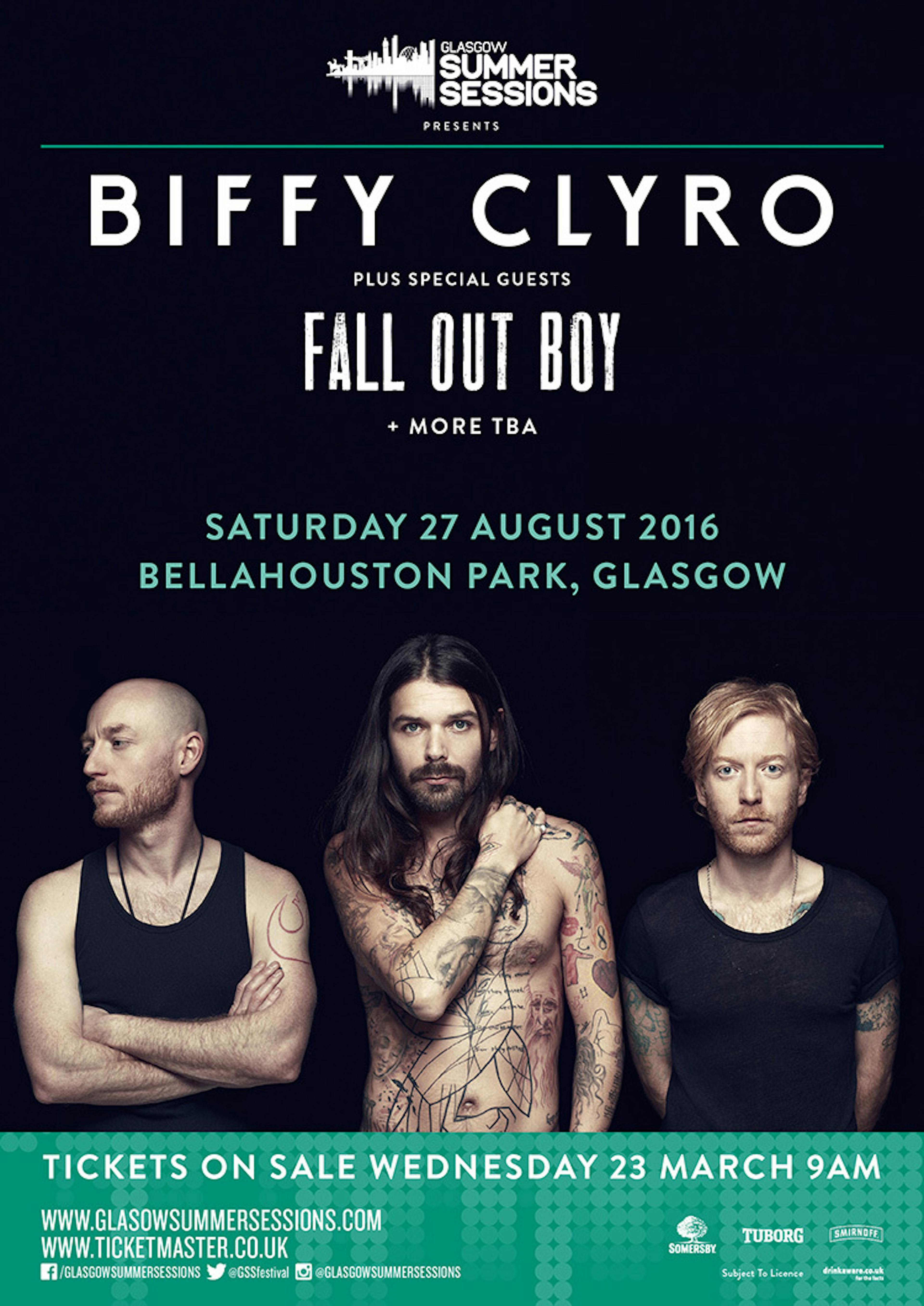 Biffy Clyro To Play Glasgow Show, With Support From Fall Out Boy