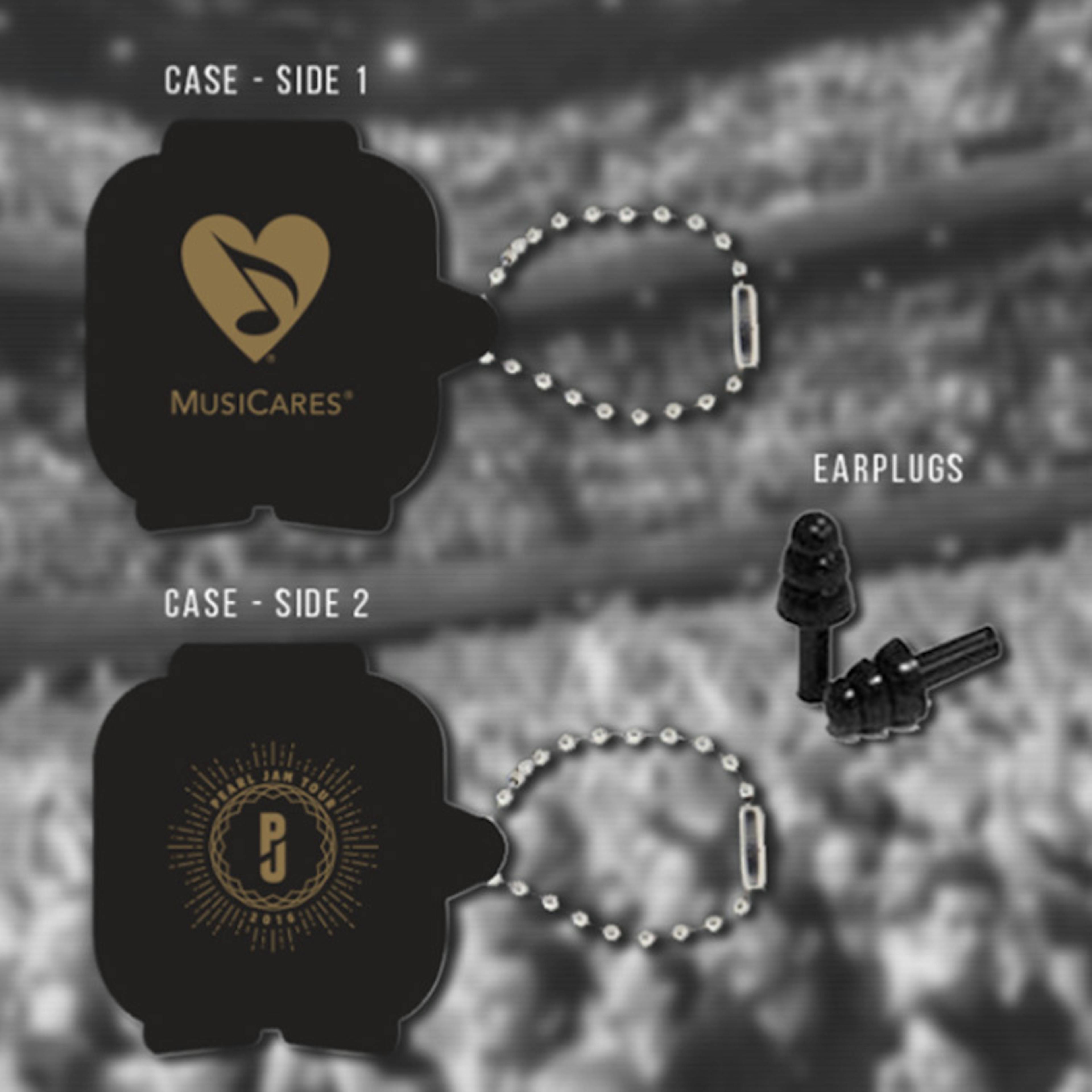 Pearl Jam Give Away limited edition ear plugs at U.S. shows