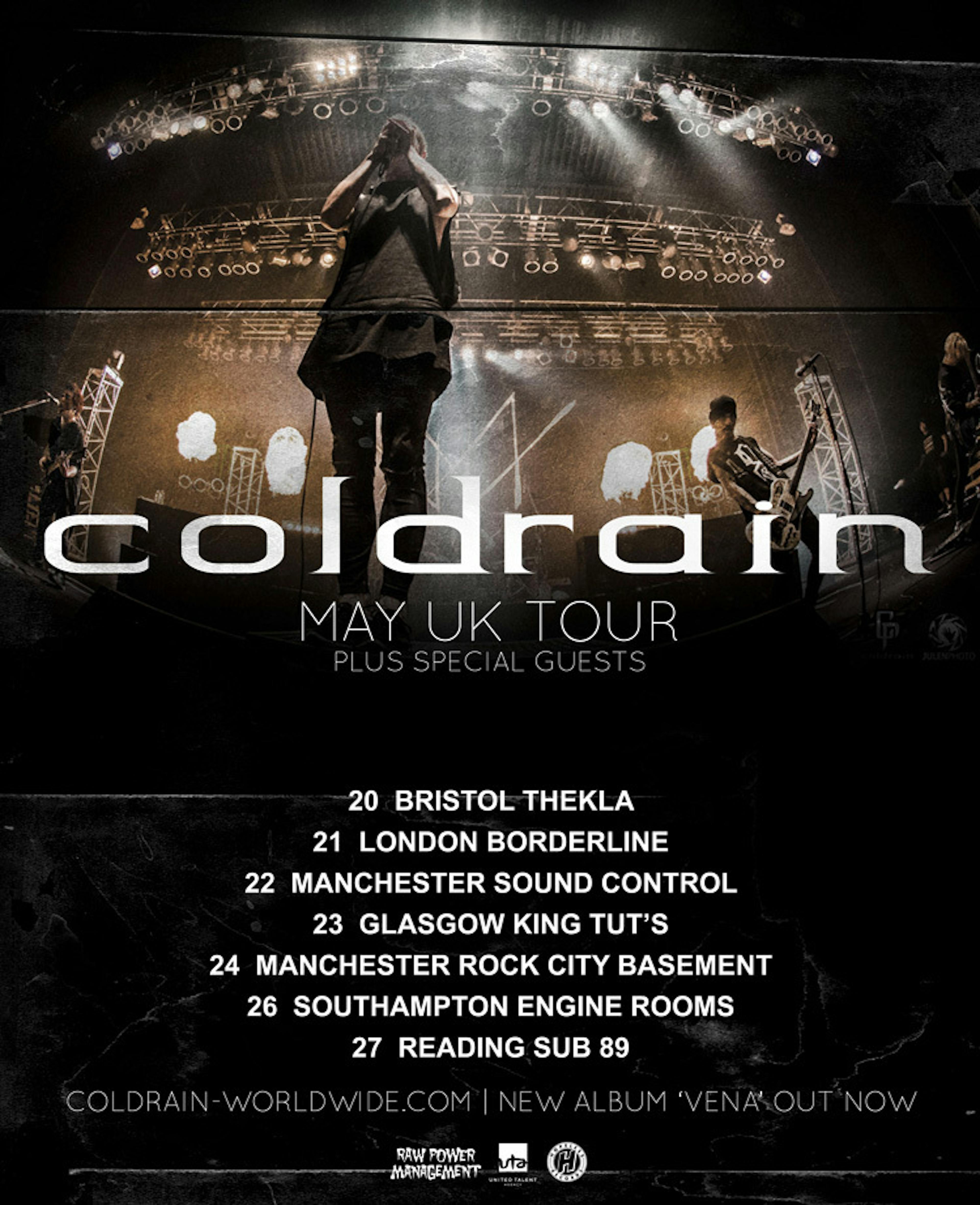 coldrain Announce UK Headline Tour