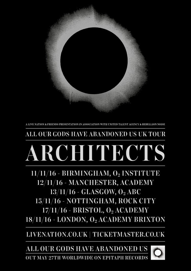 Architects Announce 2016 UK Tour