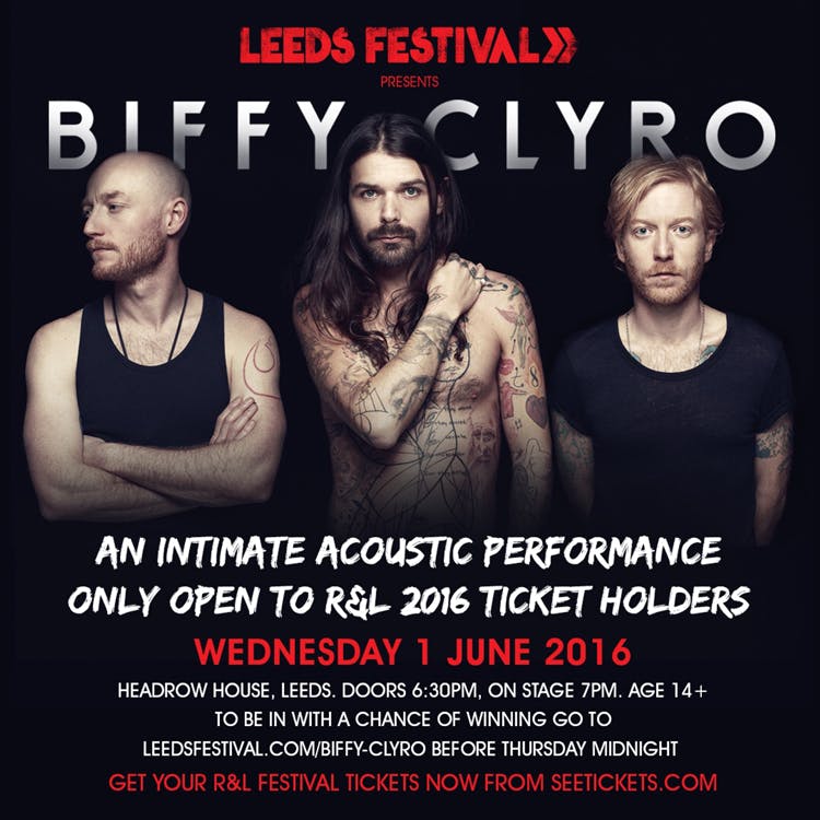 Reading & Leeds Announce Intimate Biffy Clyro Gig Competition