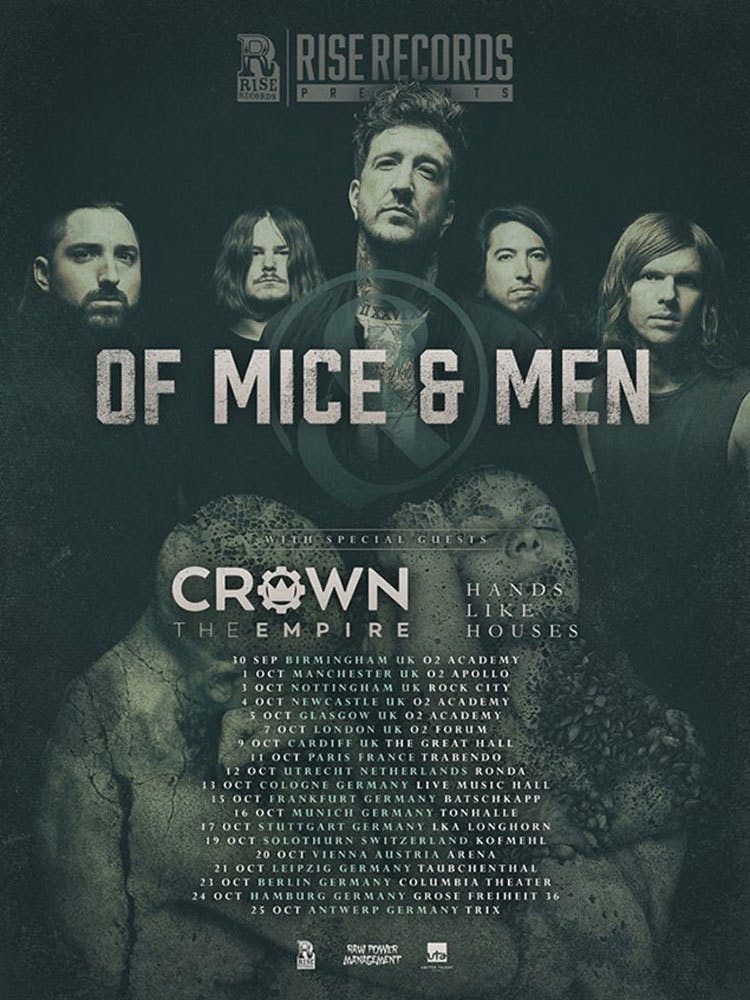 Of Mice & Men Confirm Tour Supports