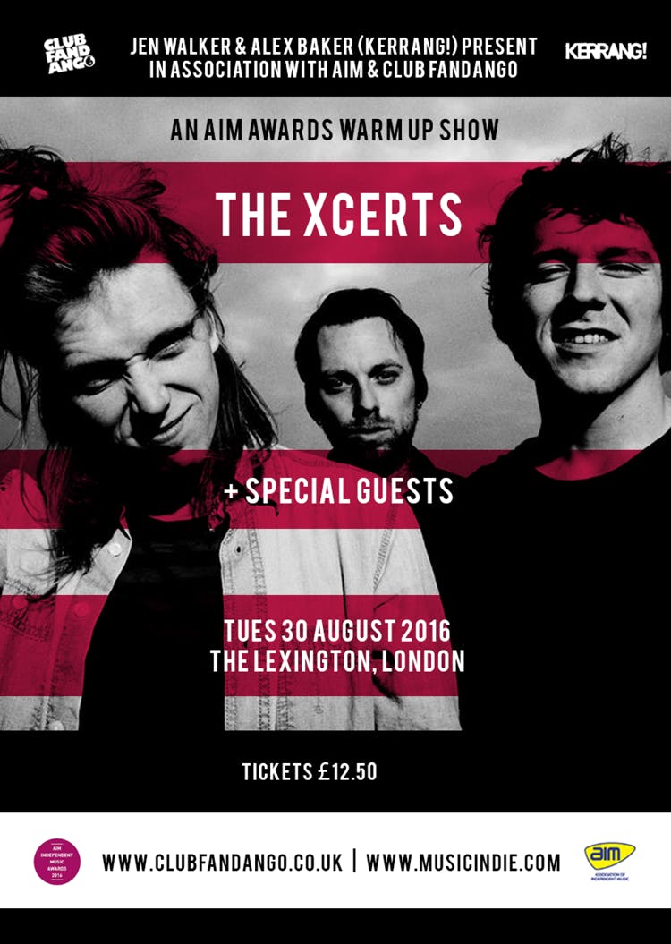 Win A Pair Of Tickets To See The Xcerts’ Kerrang! Show In Association With AIM
