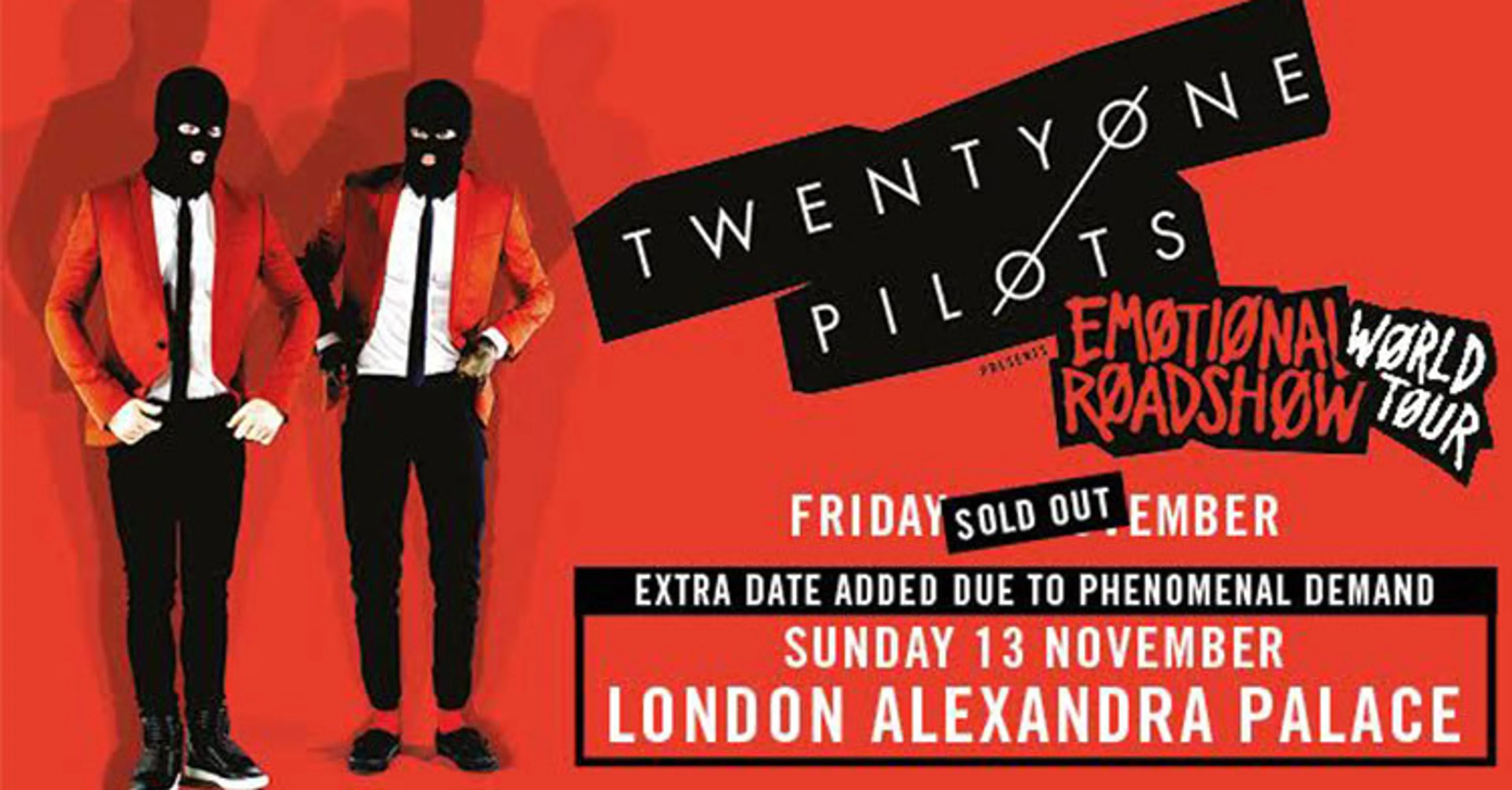 twenty one pilots Add Second London Show