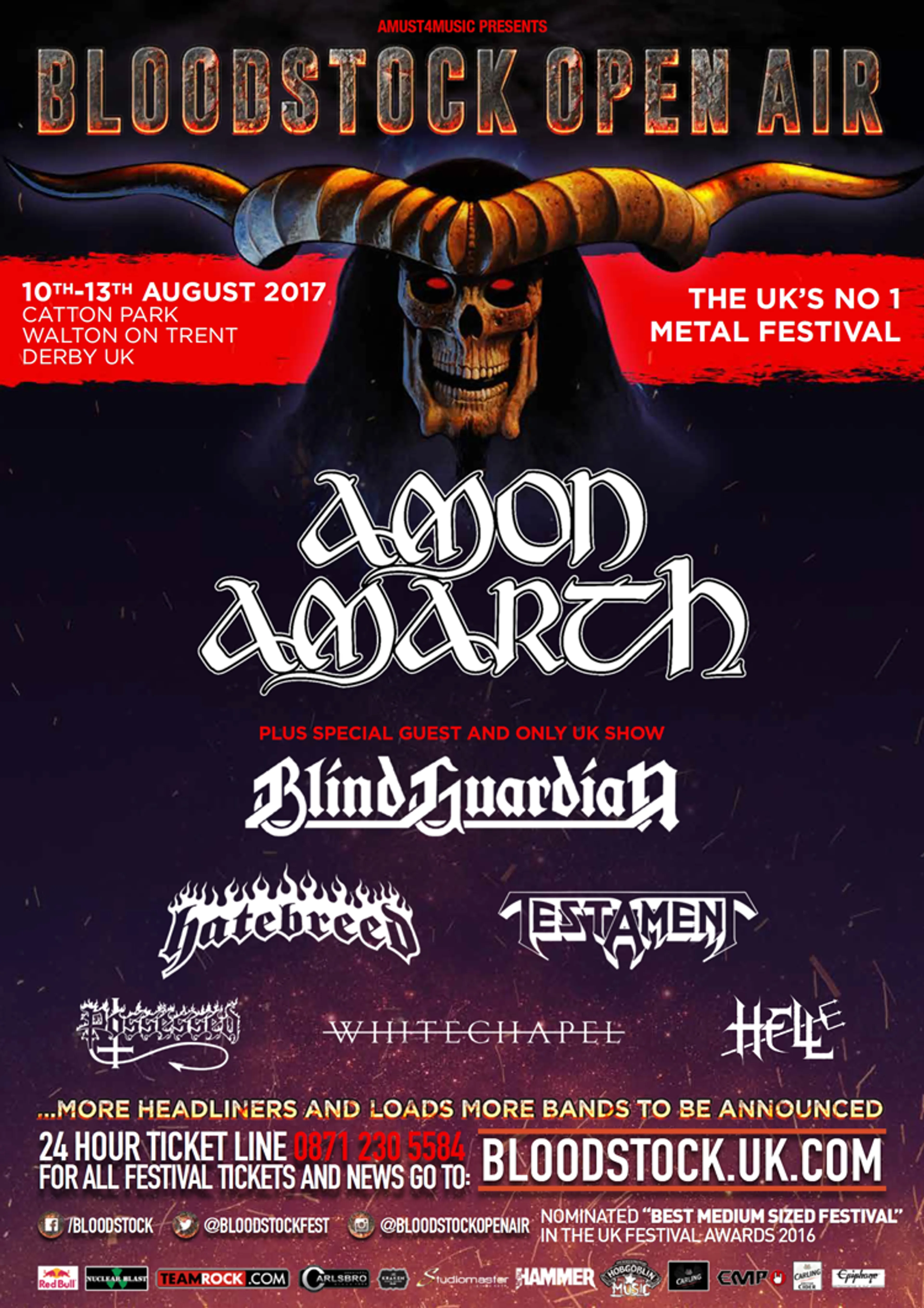 Bloodstock Festival 2017 Announces Amon Amarth As First Headliner