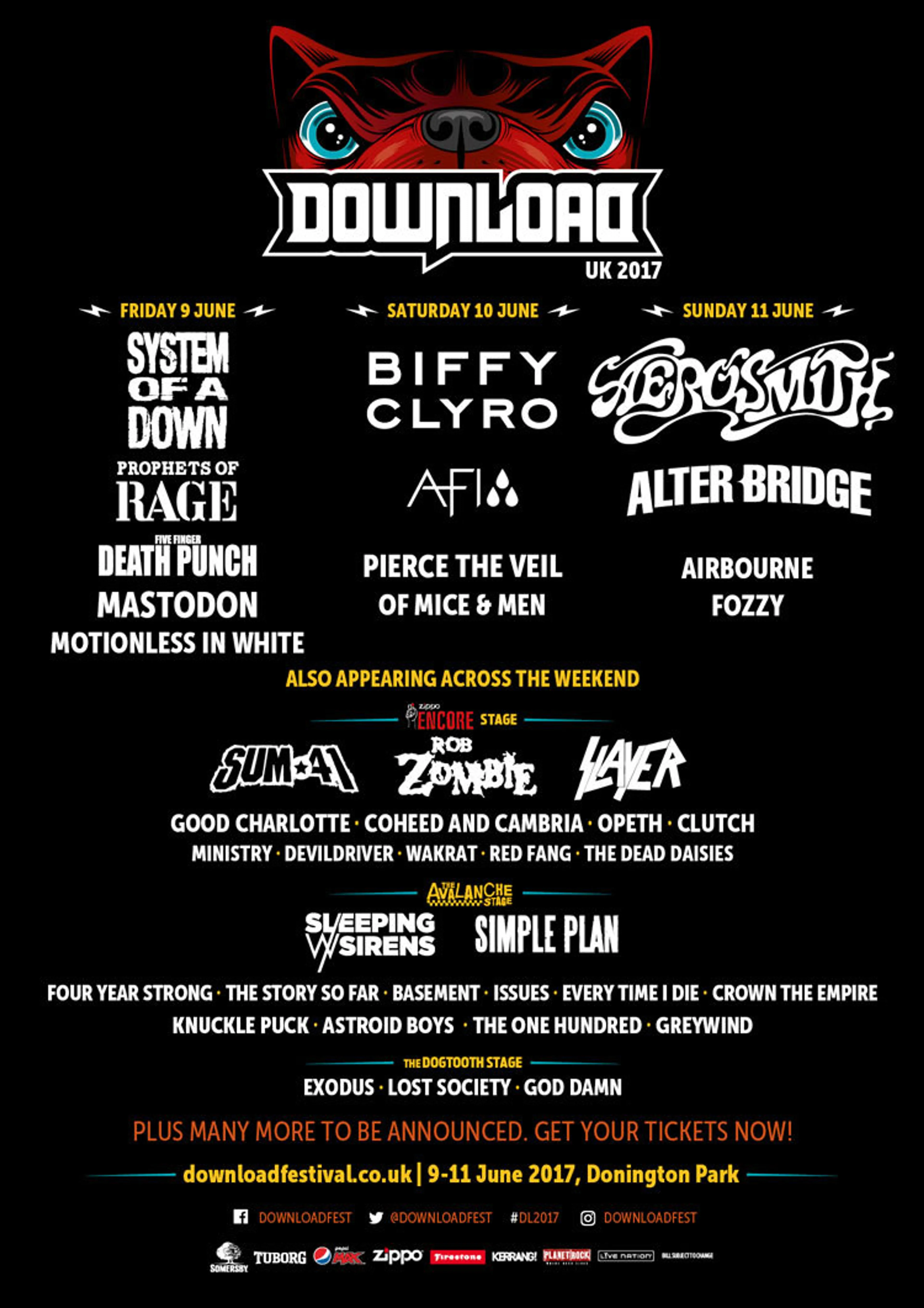 Pierce The Veil, Alter Bridge, Sum 41 And More Added To Download Festival 2017