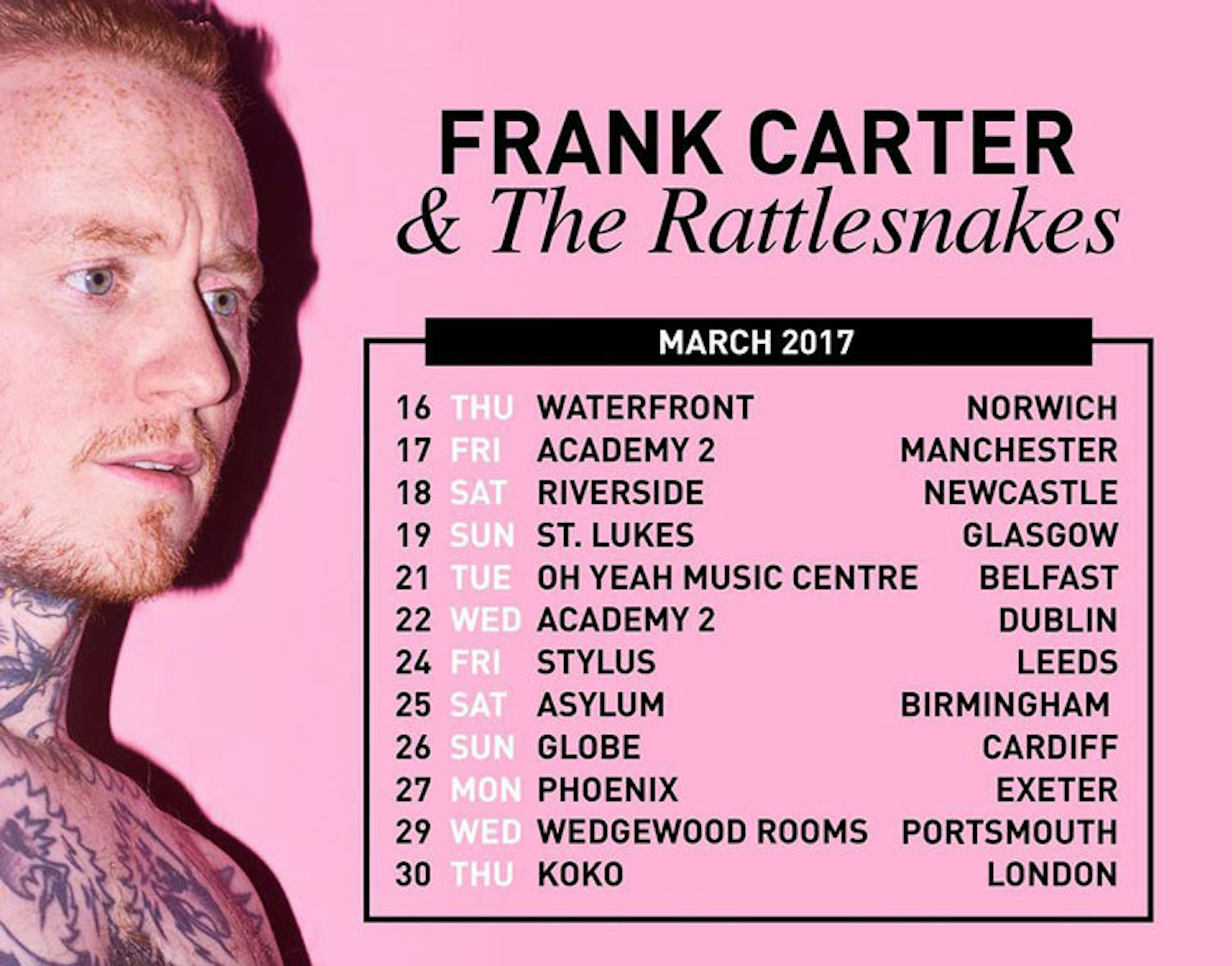Frank Carter & The Rattlesnakes Stream New Single
