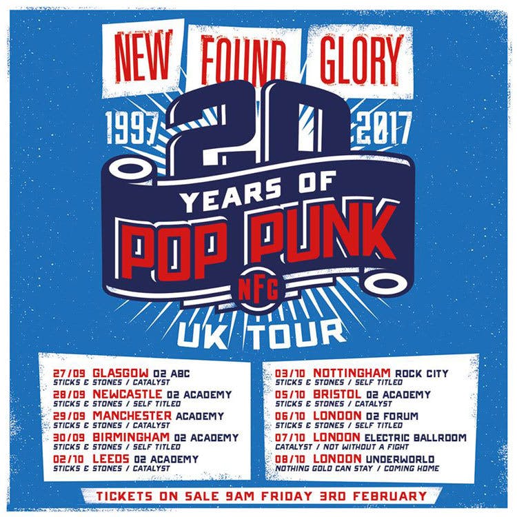 New Found Glory Announce Album Playback UK Tour