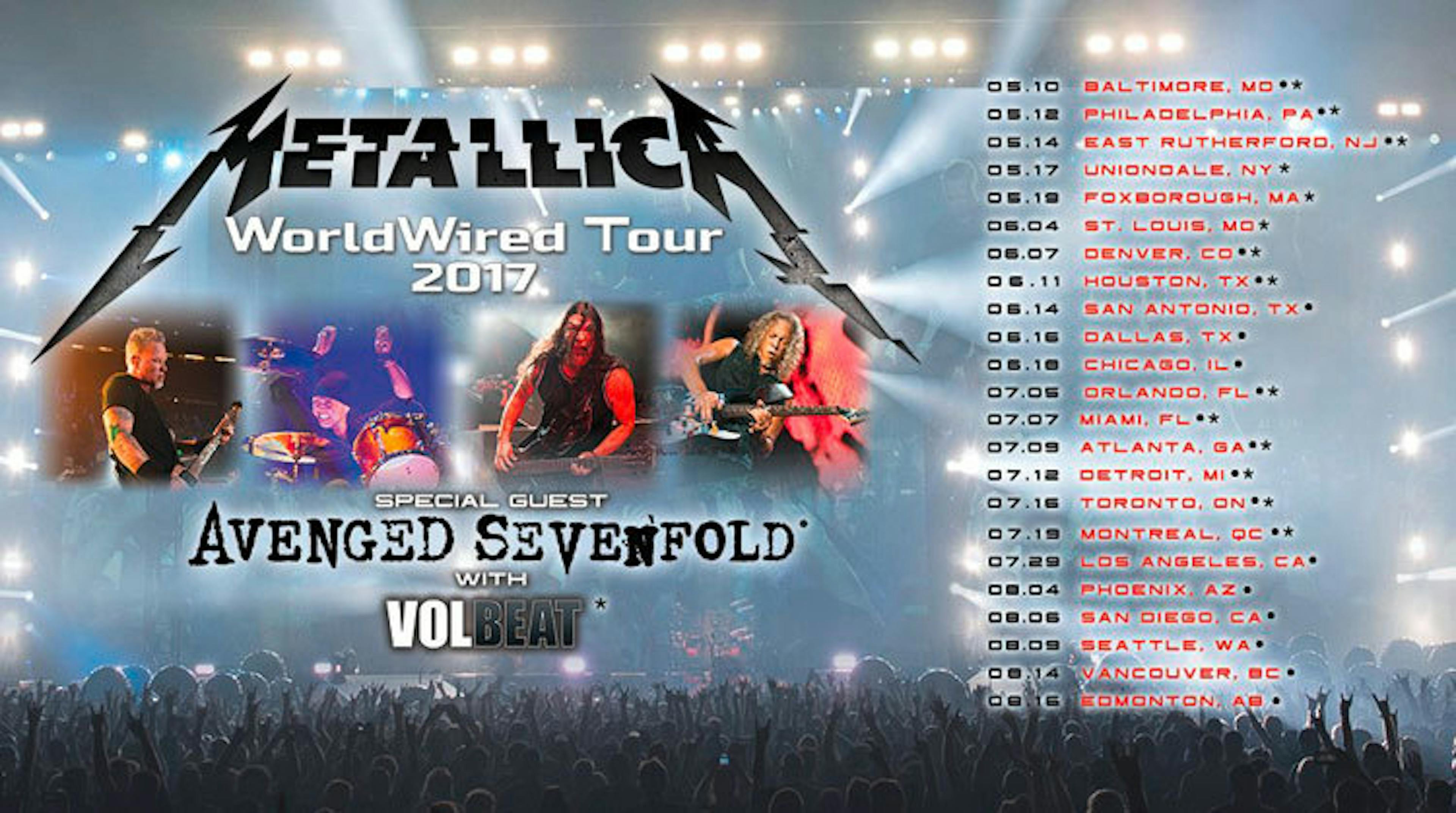Metallica Announce U.S. Tour With A7X And Volbeat
