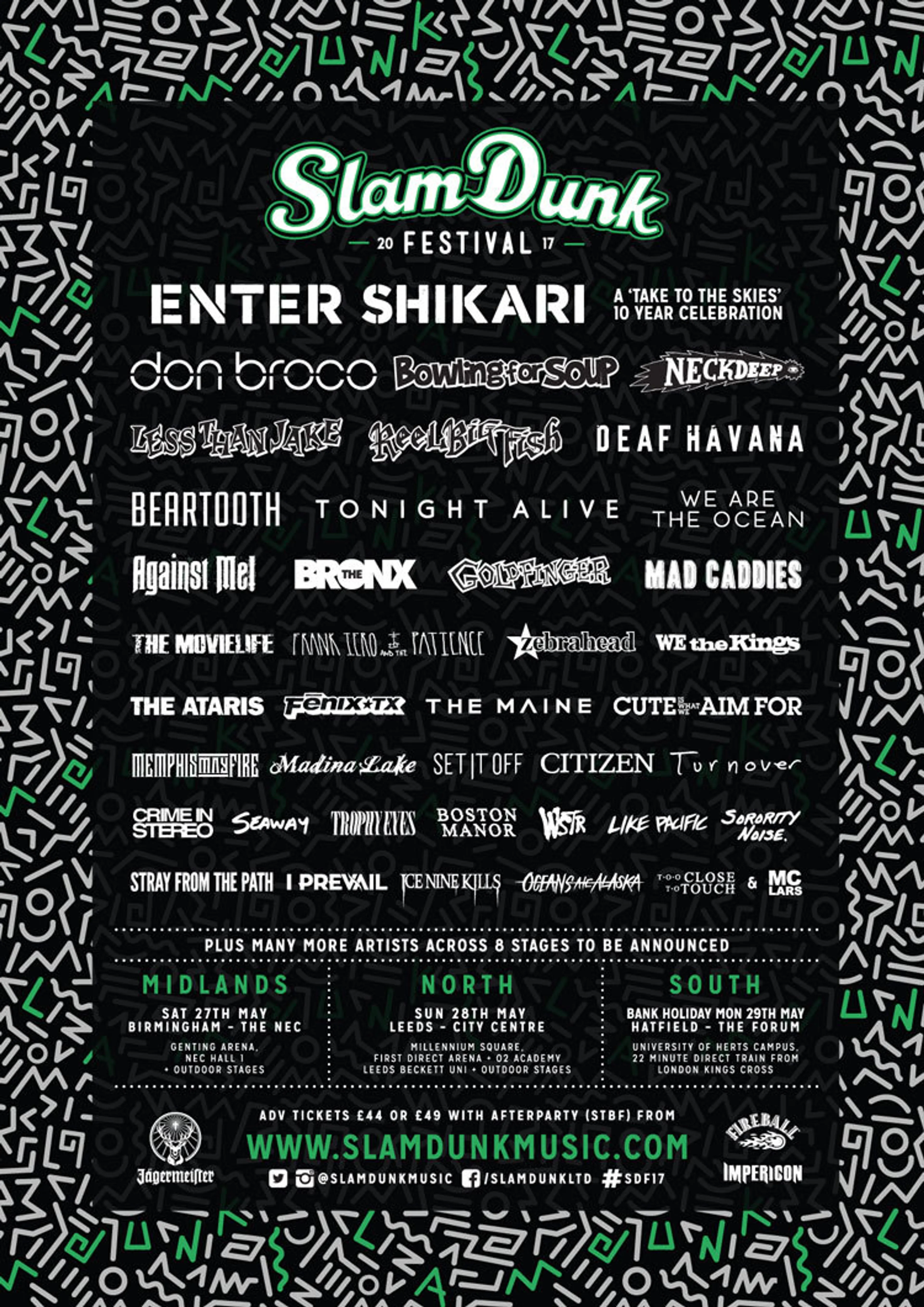 Slam Dunk Festival 2017 Adds 11 More Bands