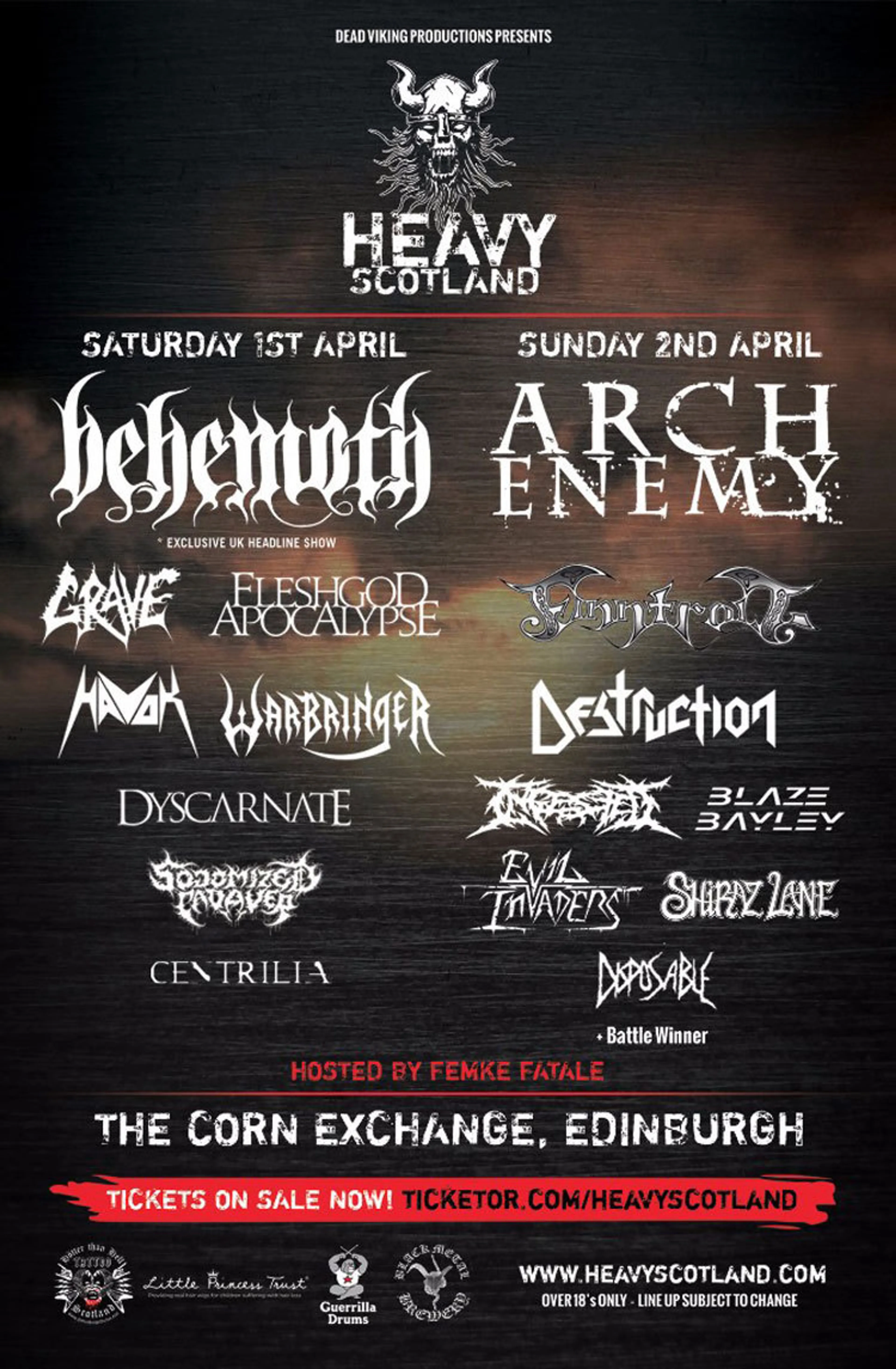 Win Two Tickets To Heavy Scotland & Two Signed Arch Enemy CDs