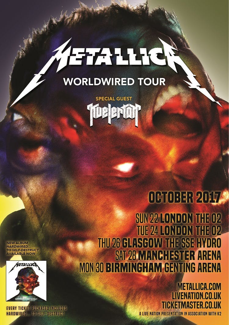 Metallica Have Announced A UK Tour