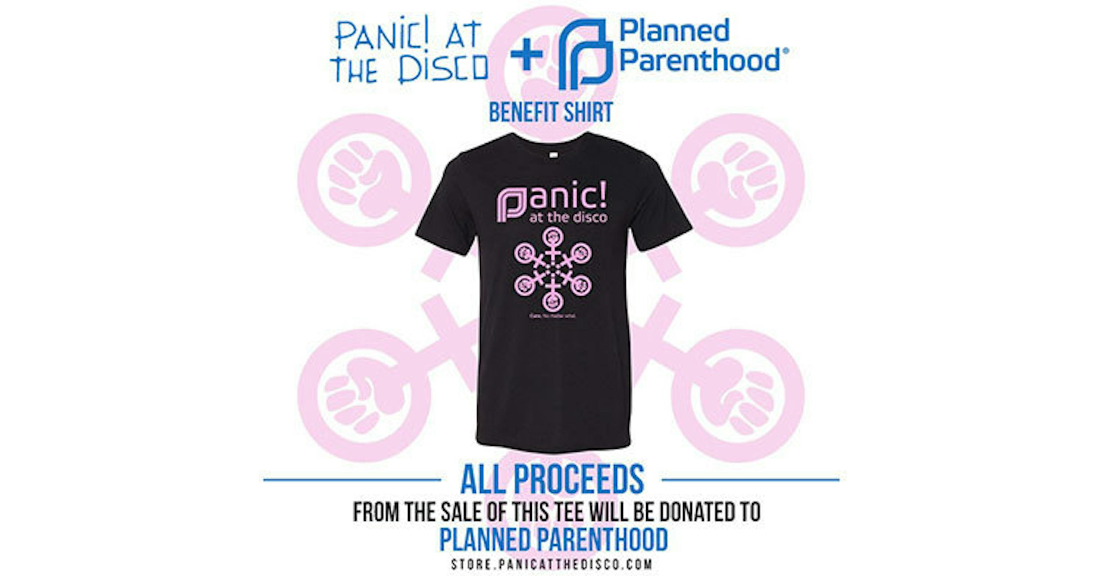 Panic! At The Disco Release T-Shirt In Aid Of Planned Parenthood