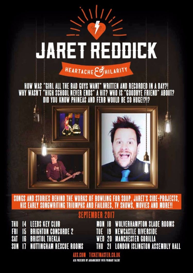 Bowling For Soup’s Jaret Reddick Is Doing A UK Tour