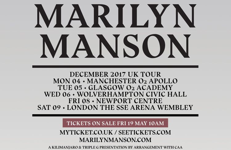 Marilyn Manson Announces UK Headline Tour